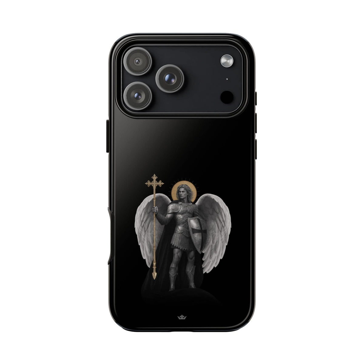 St. Michael the Archangel Victorious Hard Phone Case (Dark Night) Copyright VENXARA