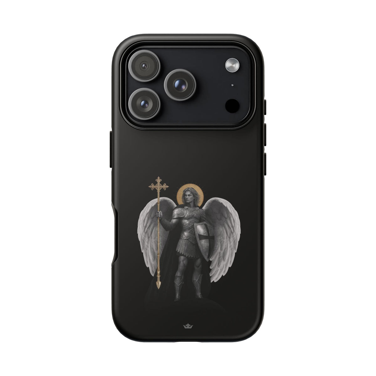 St. Michael the Archangel Victorious Hard Phone Case (Dark Night) Copyright VENXARA