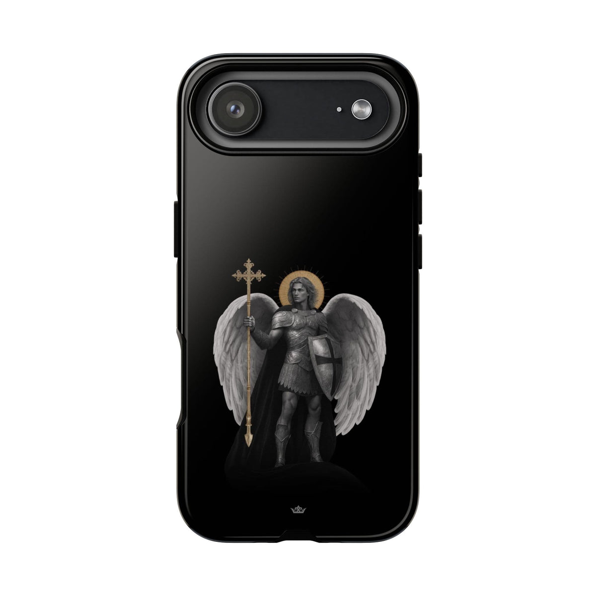 St. Michael the Archangel Victorious Hard Phone Case (Dark Night) Copyright VENXARA