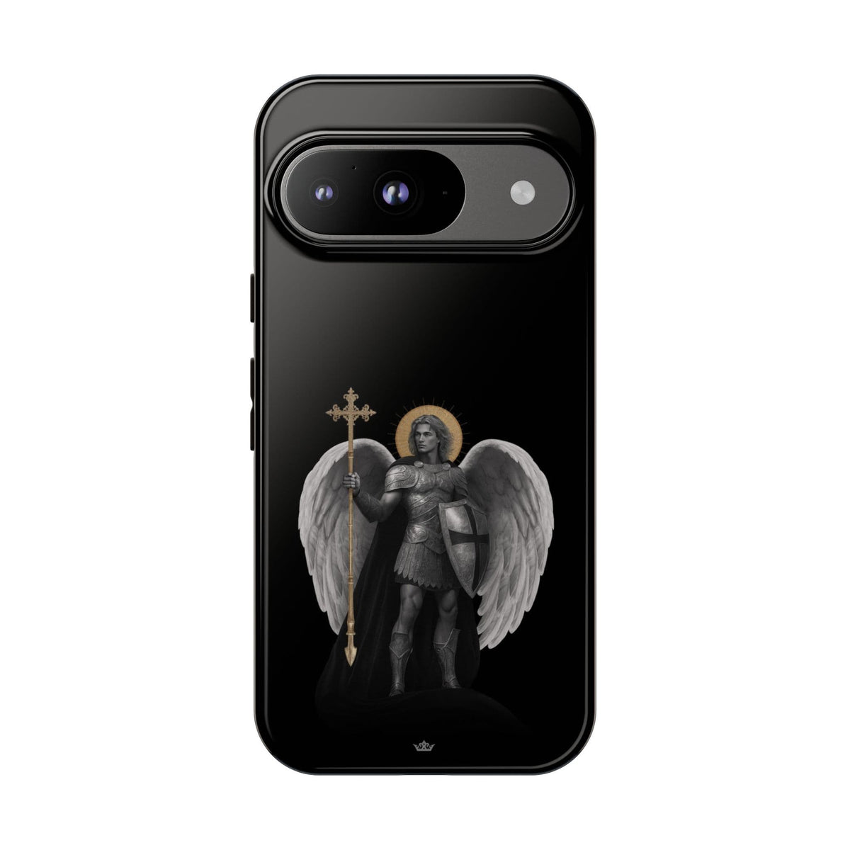 St. Michael the Archangel Victorious Hard Phone Case (Dark Night) Copyright VENXARA