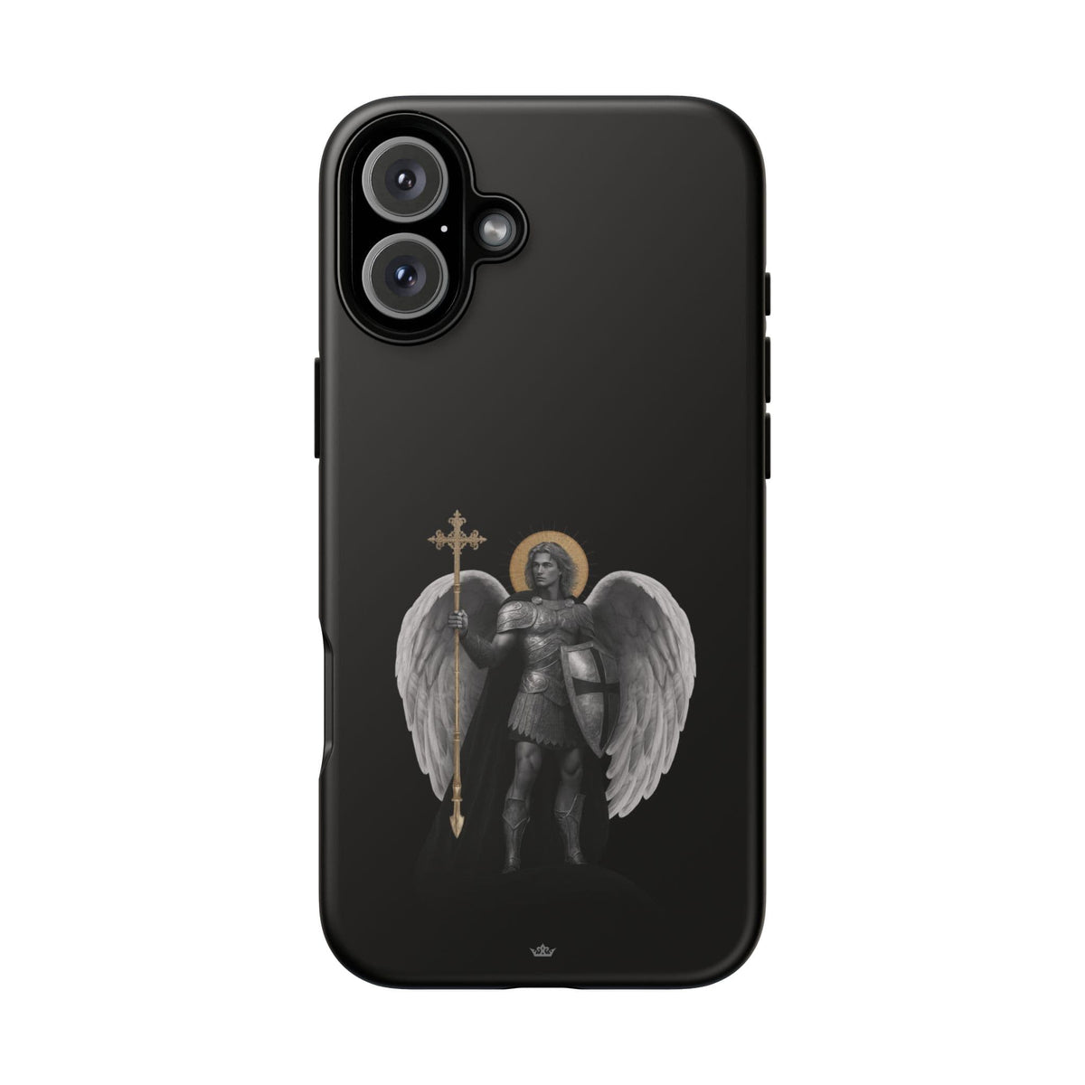 St. Michael the Archangel Victorious Hard Phone Case (Dark Night) Copyright VENXARA