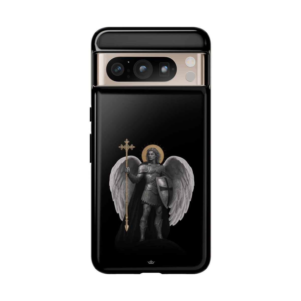 St. Michael the Archangel Victorious Hard Phone Case (Dark Night) Copyright VENXARA