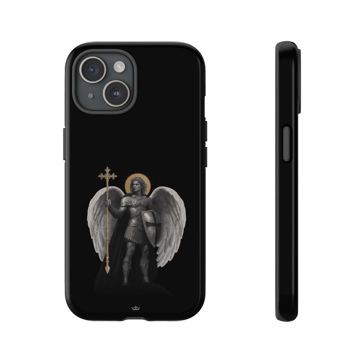 St. Michael the Archangel Victorious Hard Phone Case (Dark Night) Copyright VENXARA