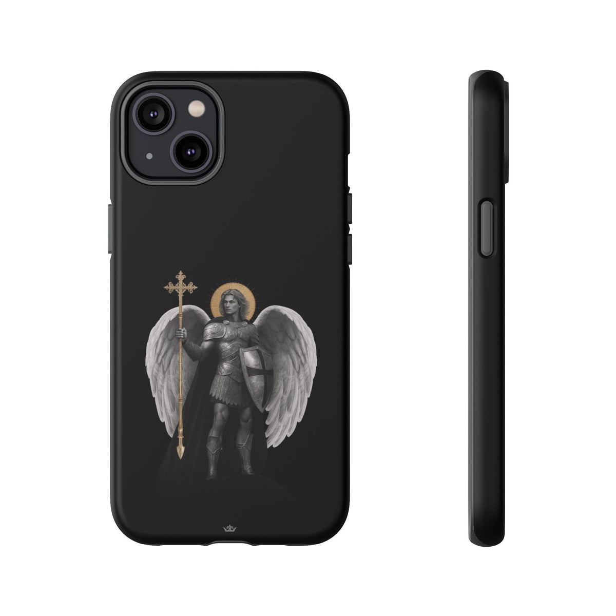 St. Michael the Archangel Victorious Hard Phone Case (Dark Night) Copyright VENXARA
