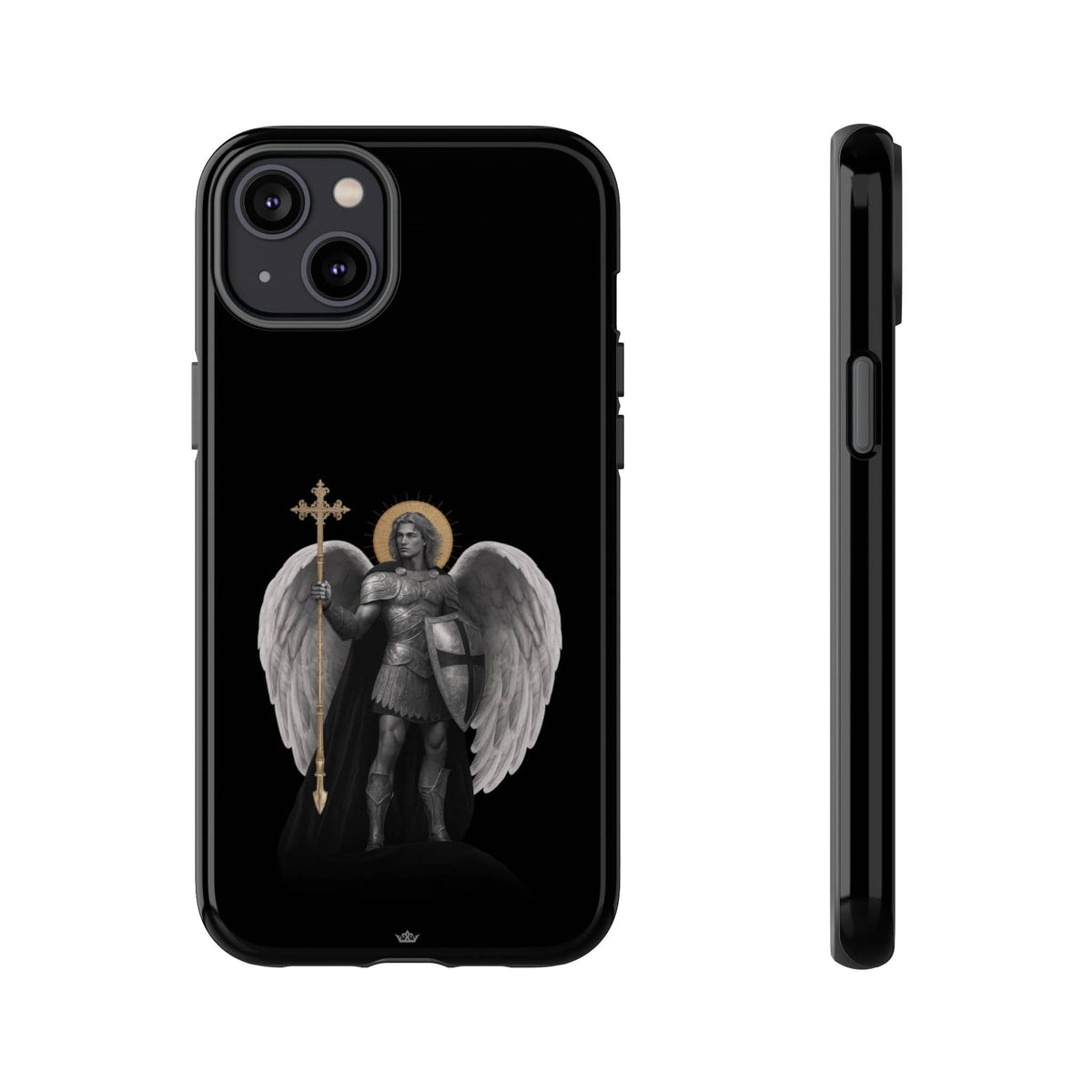 St. Michael the Archangel Victorious Hard Phone Case (Dark Night) Copyright VENXARA