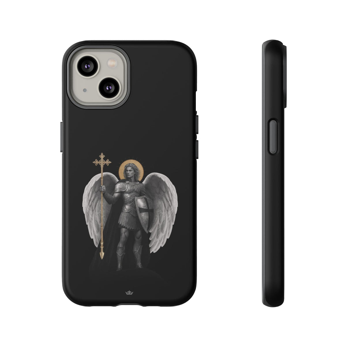 St. Michael the Archangel Victorious Hard Phone Case (Dark Night) Copyright VENXARA