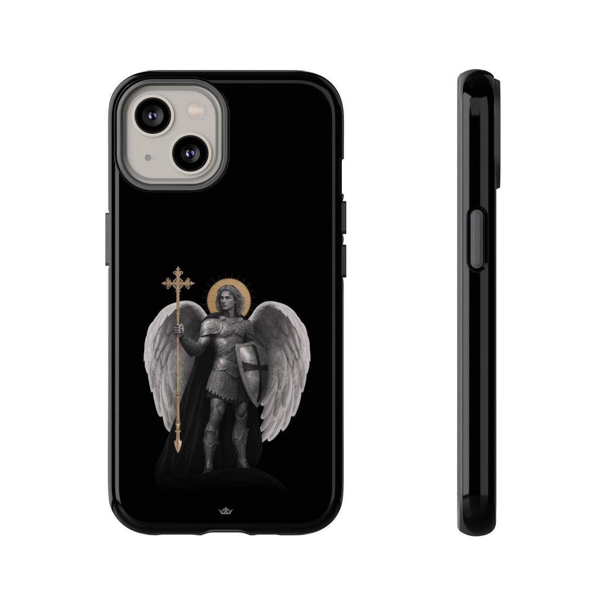 St. Michael the Archangel Victorious Hard Phone Case (Dark Night) Copyright VENXARA