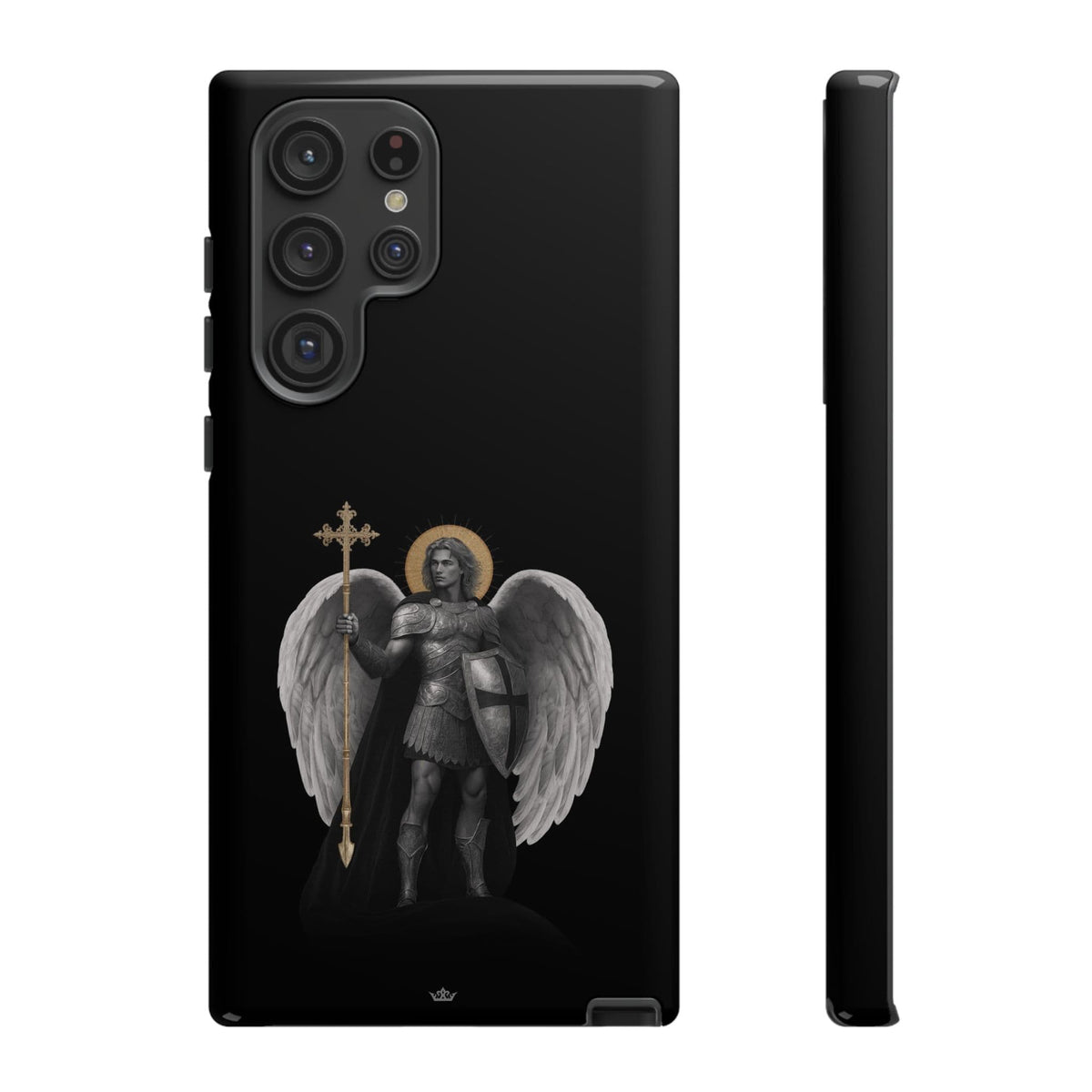 St. Michael the Archangel Victorious Hard Phone Case (Dark Night) Copyright VENXARA
