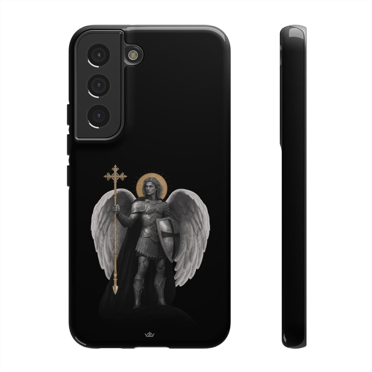 St. Michael the Archangel Victorious Hard Phone Case (Dark Night) Copyright VENXARA