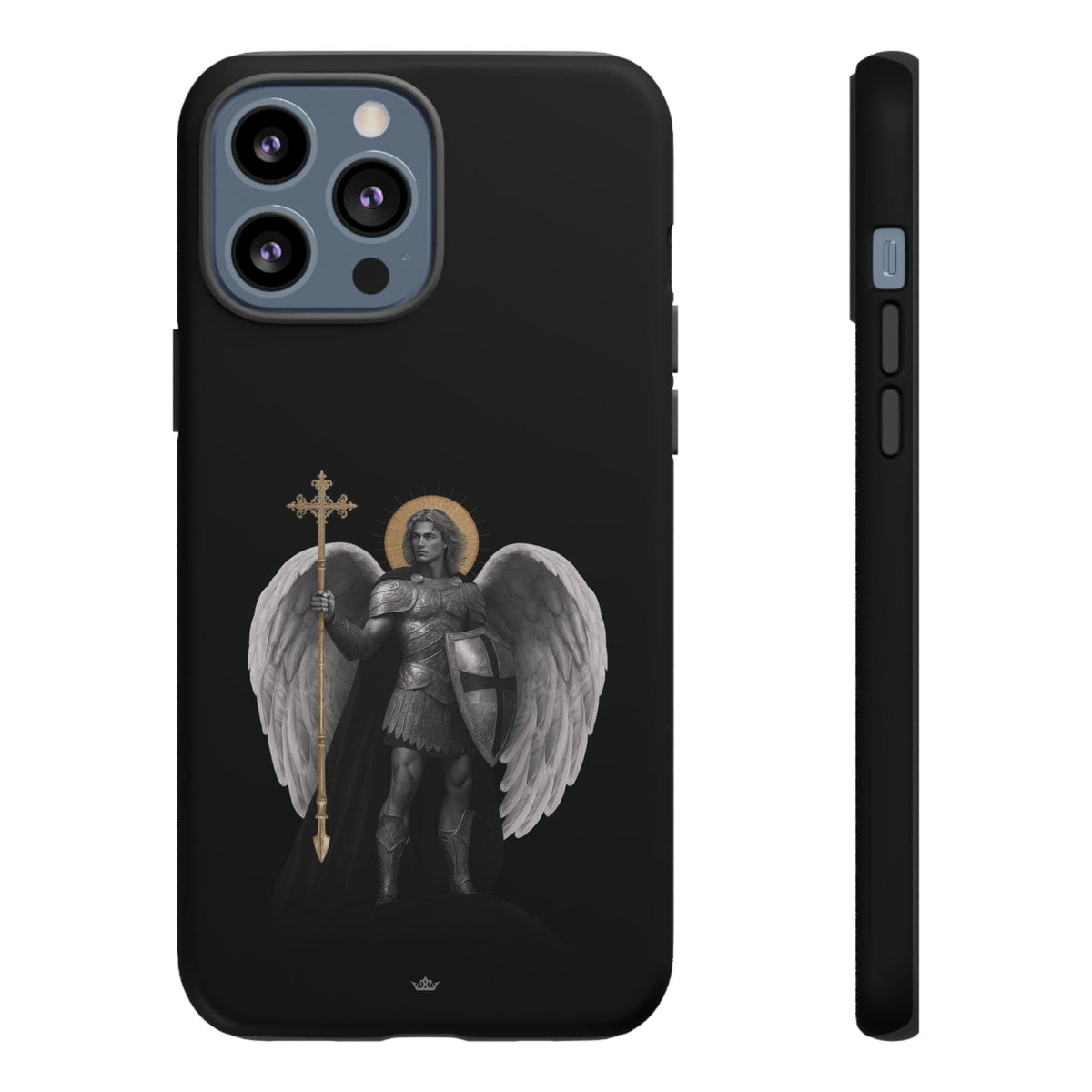 St. Michael the Archangel Victorious Hard Phone Case (Dark Night) Copyright VENXARA