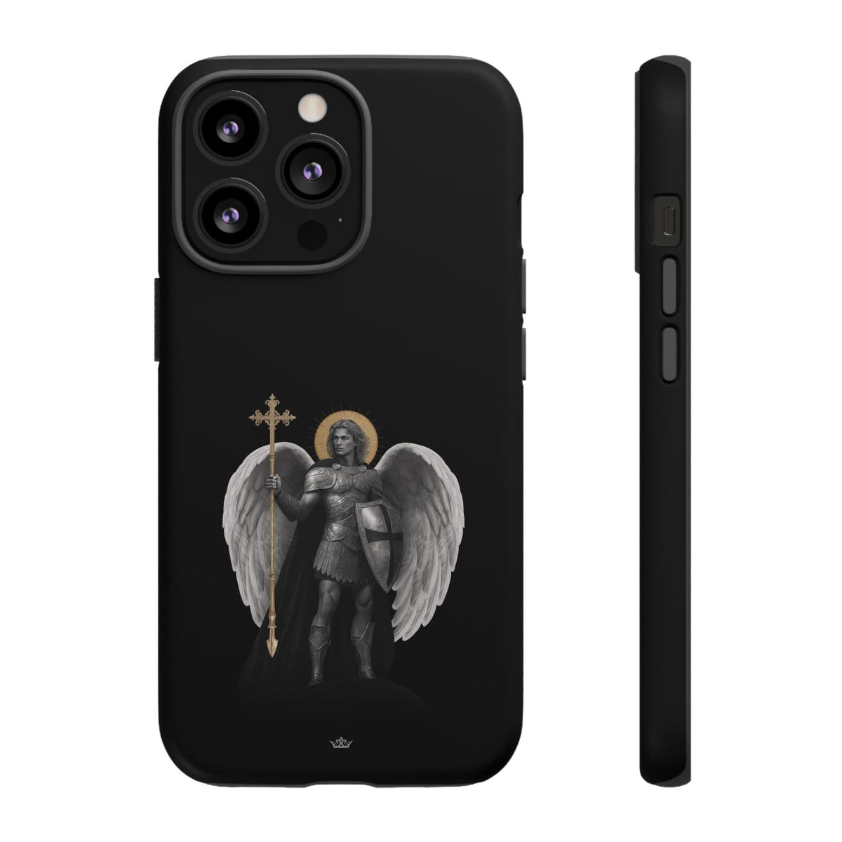 St. Michael the Archangel Victorious Hard Phone Case (Dark Night) Copyright VENXARA