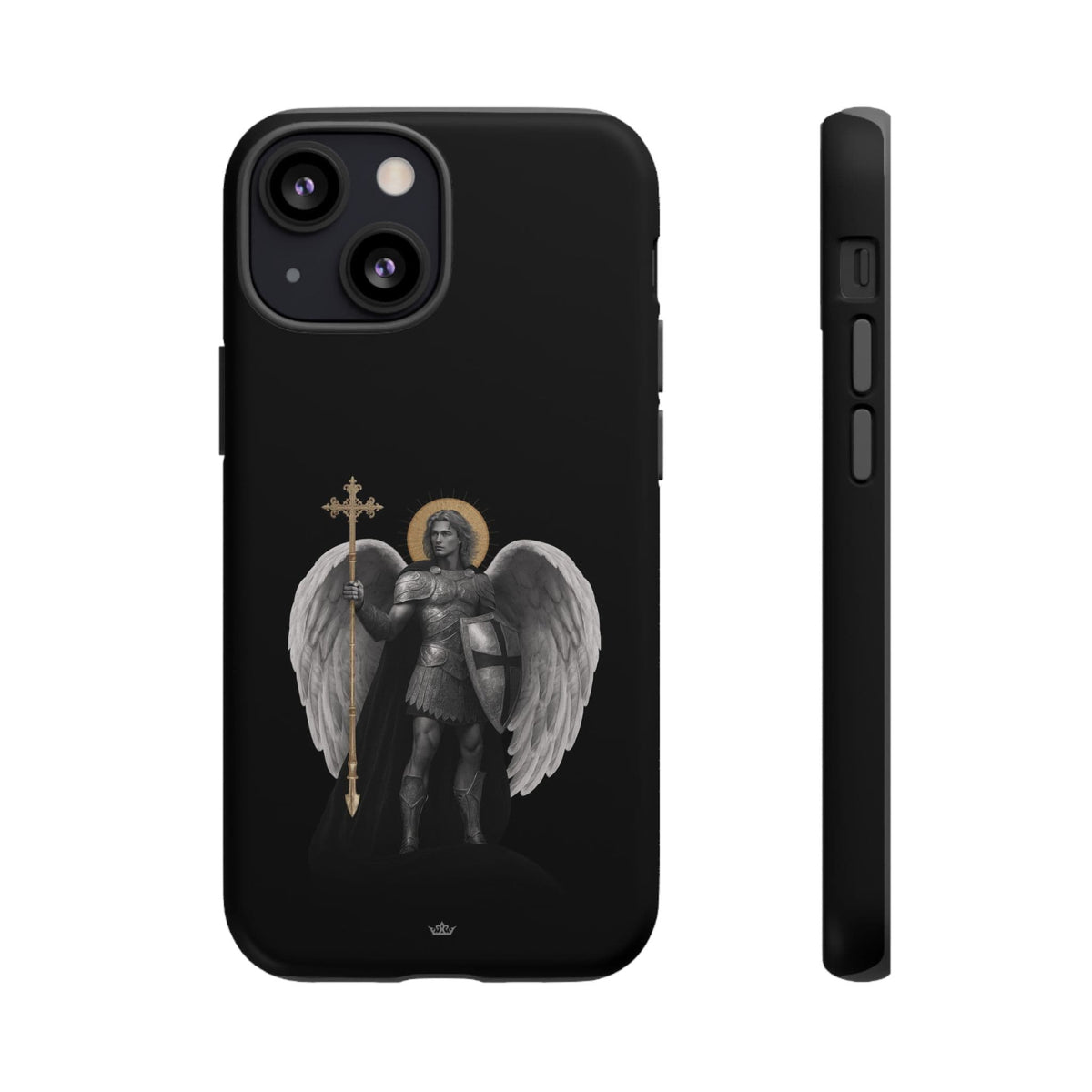 St. Michael the Archangel Victorious Hard Phone Case (Dark Night) Copyright VENXARA