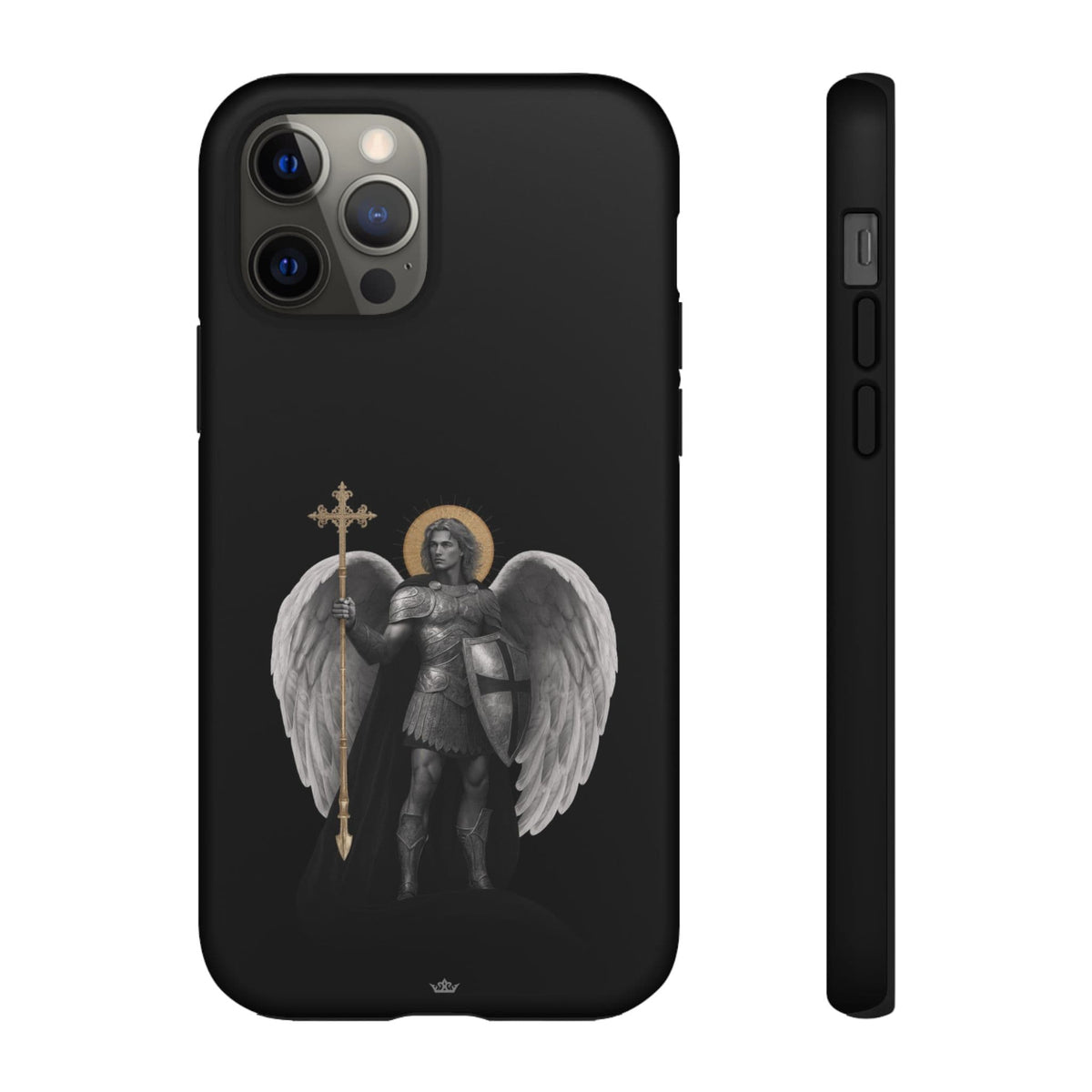 St. Michael the Archangel Victorious Hard Phone Case (Dark Night) Copyright VENXARA