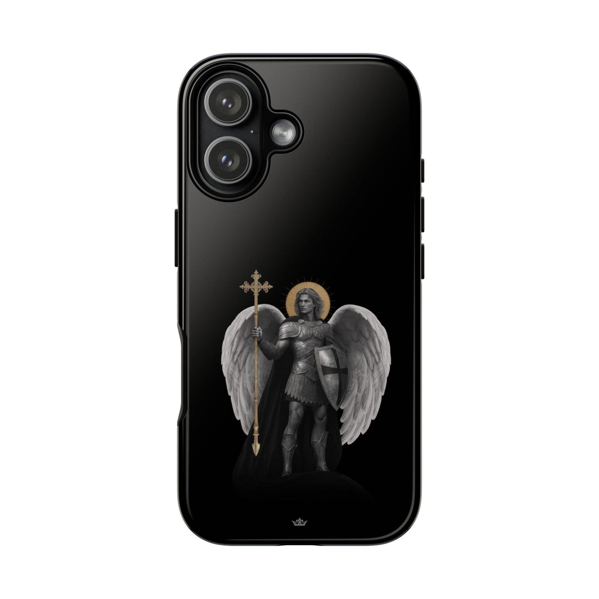 St. Michael the Archangel Victorious Hard Phone Case (Dark Night) Copyright VENXARA
