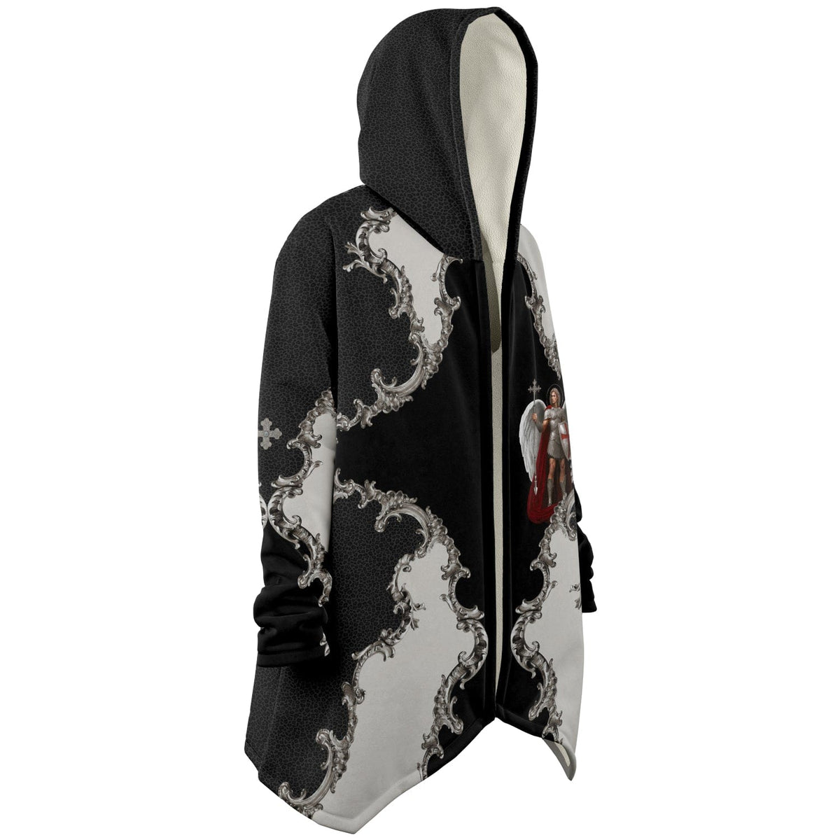 St. Michael the Archangel Victorious Microfleece Cloak (Baroque Leopard) Copyright VENXARA