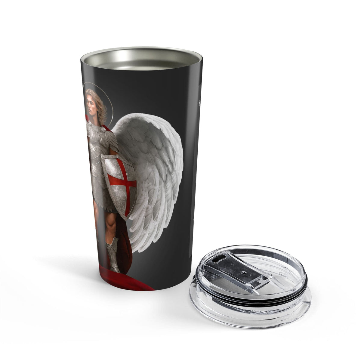 St. Michael the Archangel Victorious Tumbler (Ash 20 oz) Copyright VENXARA