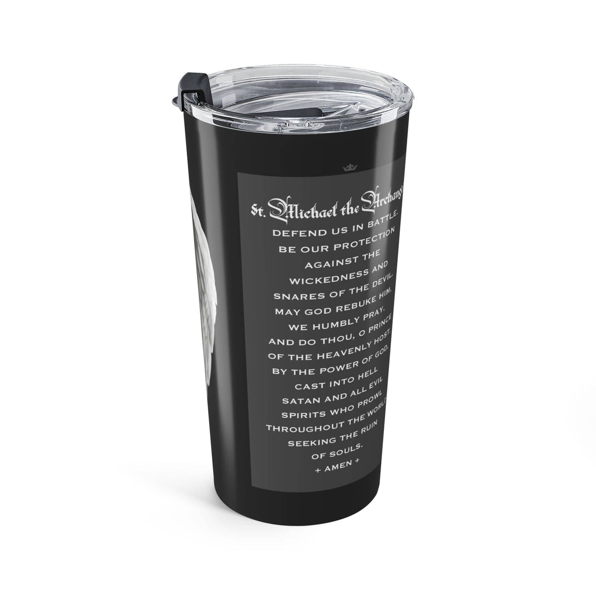 St. Michael the Archangel Victorious Tumbler (Ash 20 oz) Copyright VENXARA