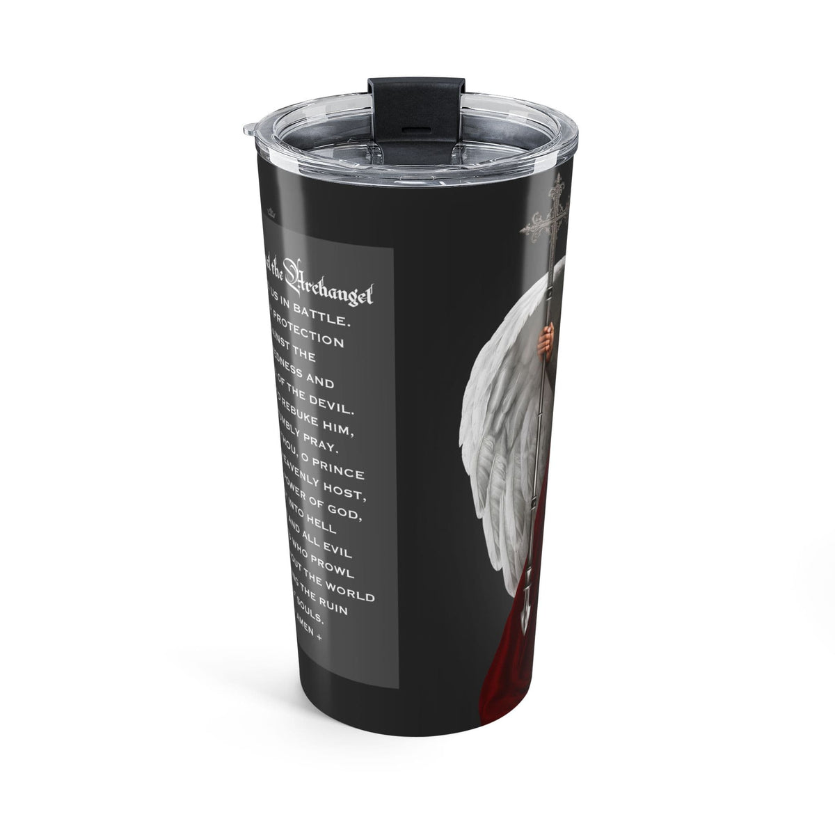 St. Michael the Archangel Victorious Tumbler (Ash 20 oz) Copyright VENXARA