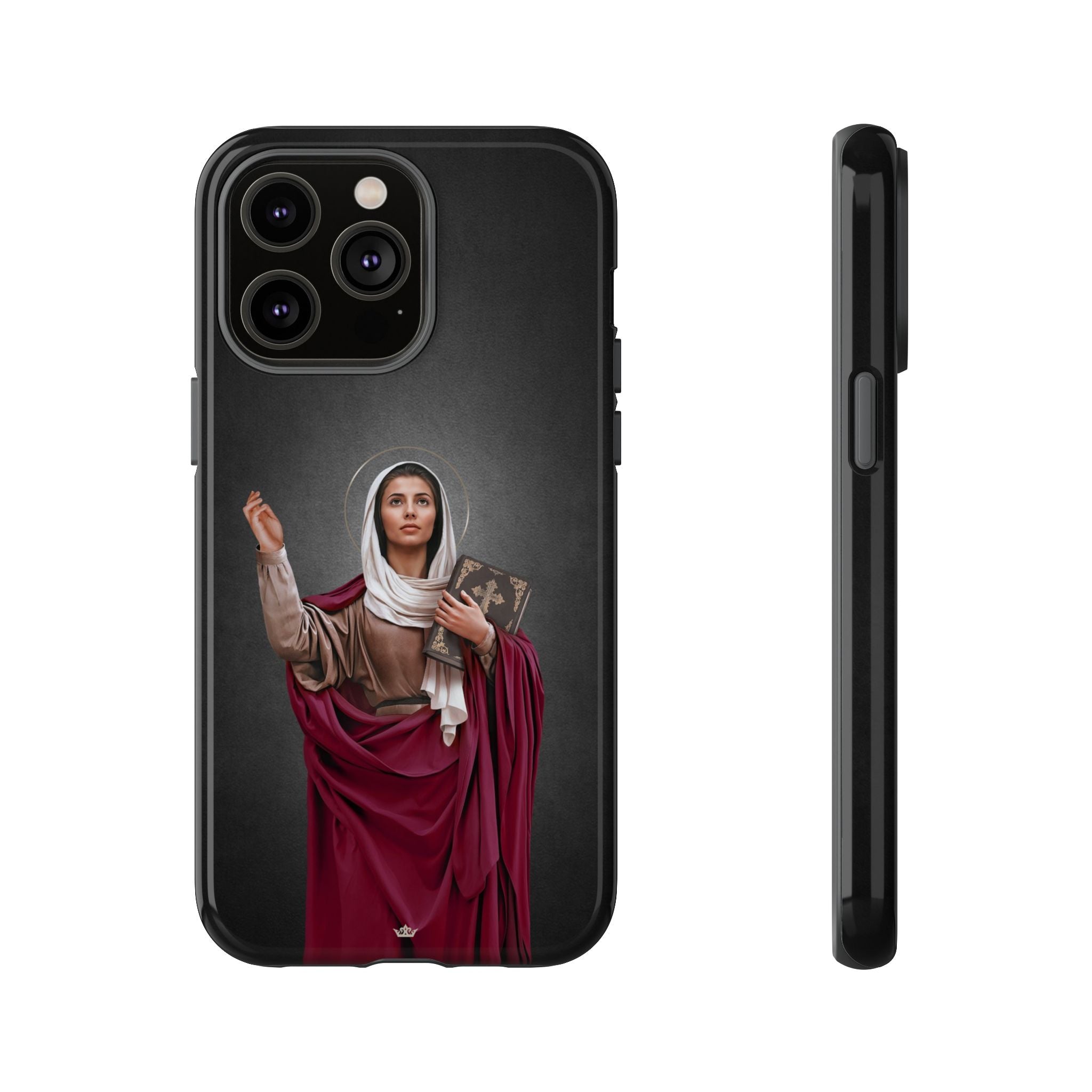 St. Monica Hard Phone Case (Dark) - VENXARA®