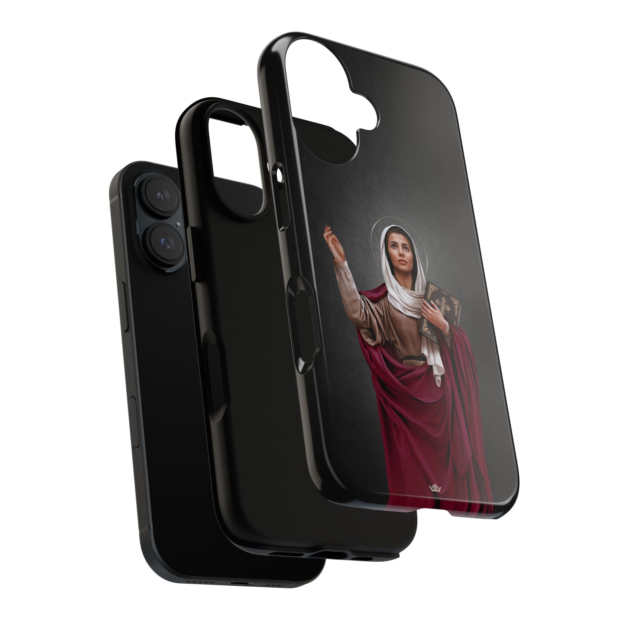 St. Monica Hard Phone Case (Dark) - VENXARA®