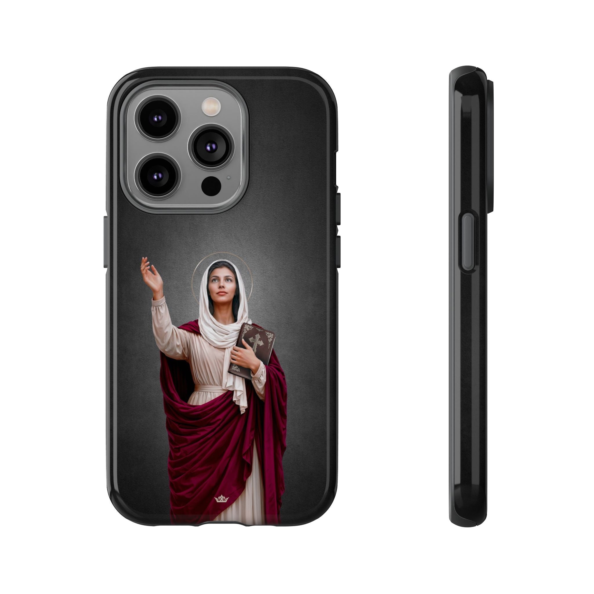 St. Monica Hard Phone Case (Dark) - Venxara