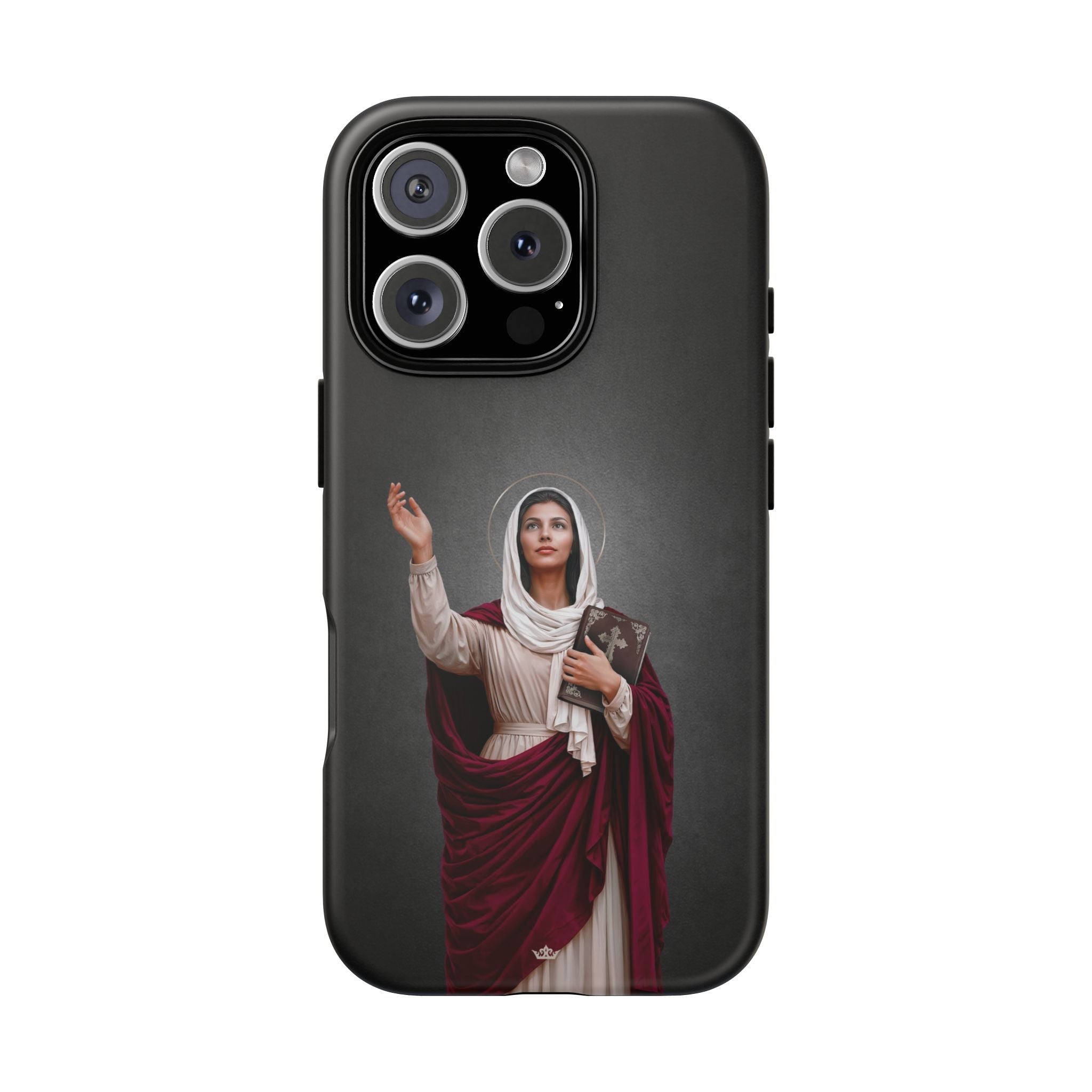 St. Monica Hard Phone Case (Dark) - Venxara