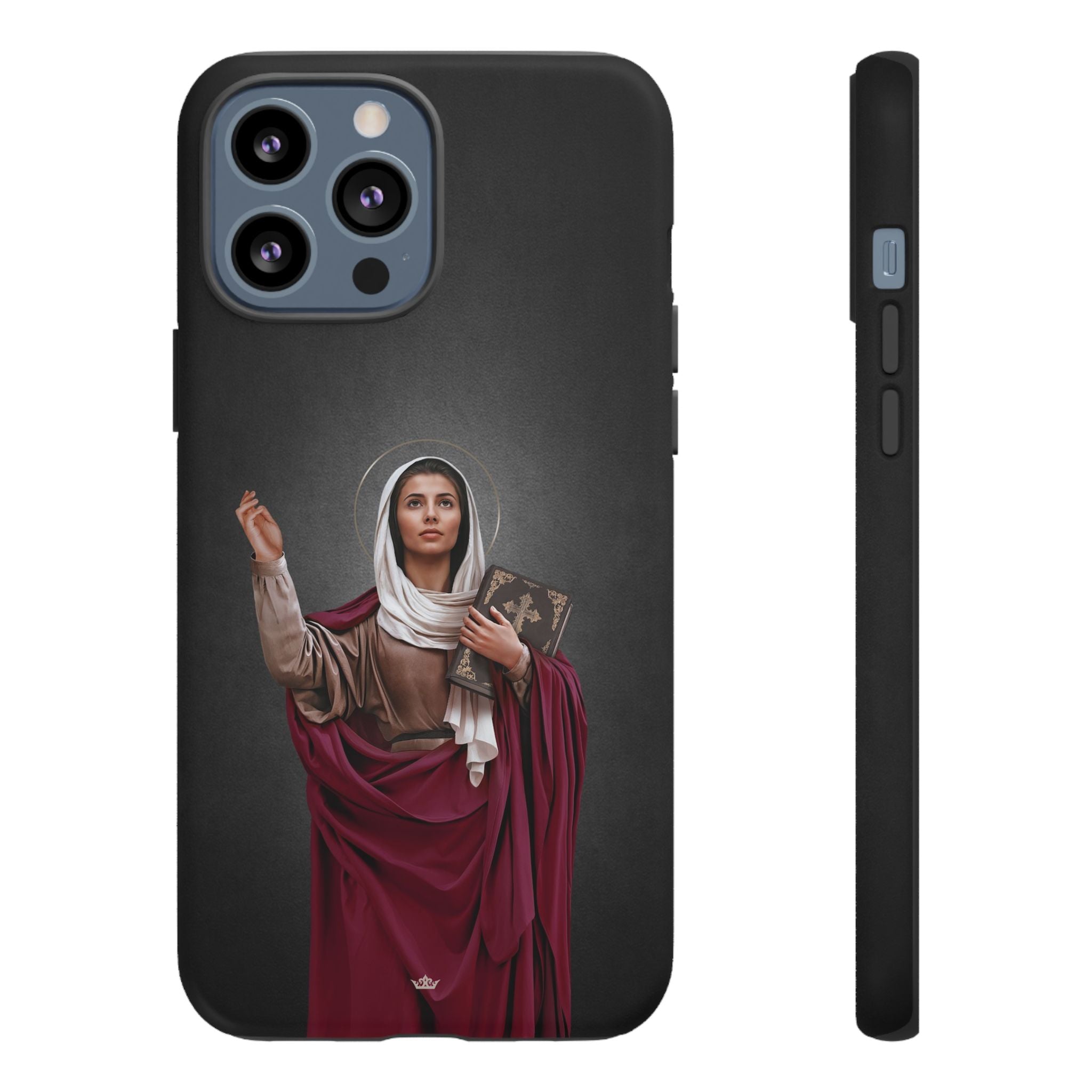 St. Monica Hard Phone Case (Dark) - VENXARA®