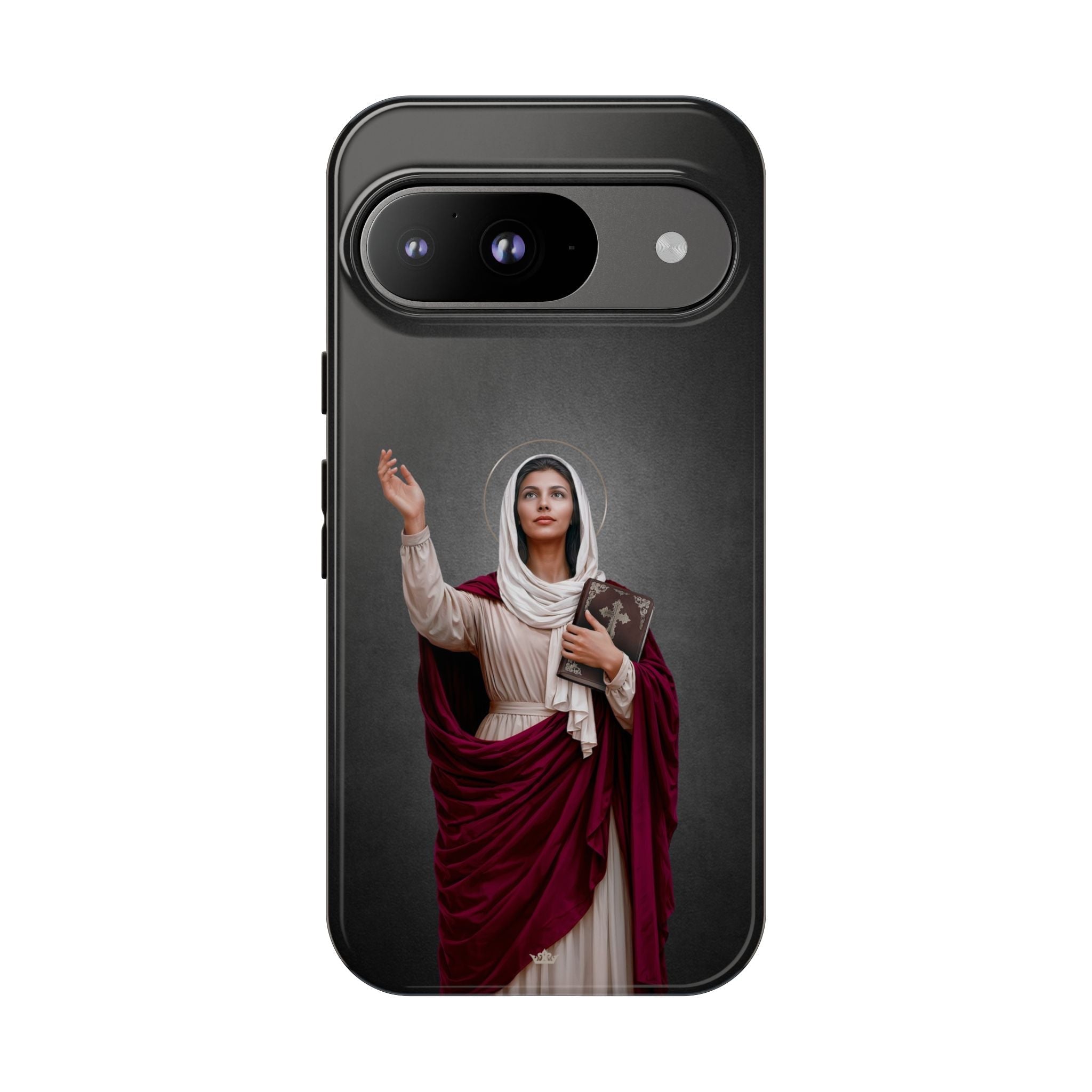 St. Monica Hard Phone Case (Dark) - Venxara