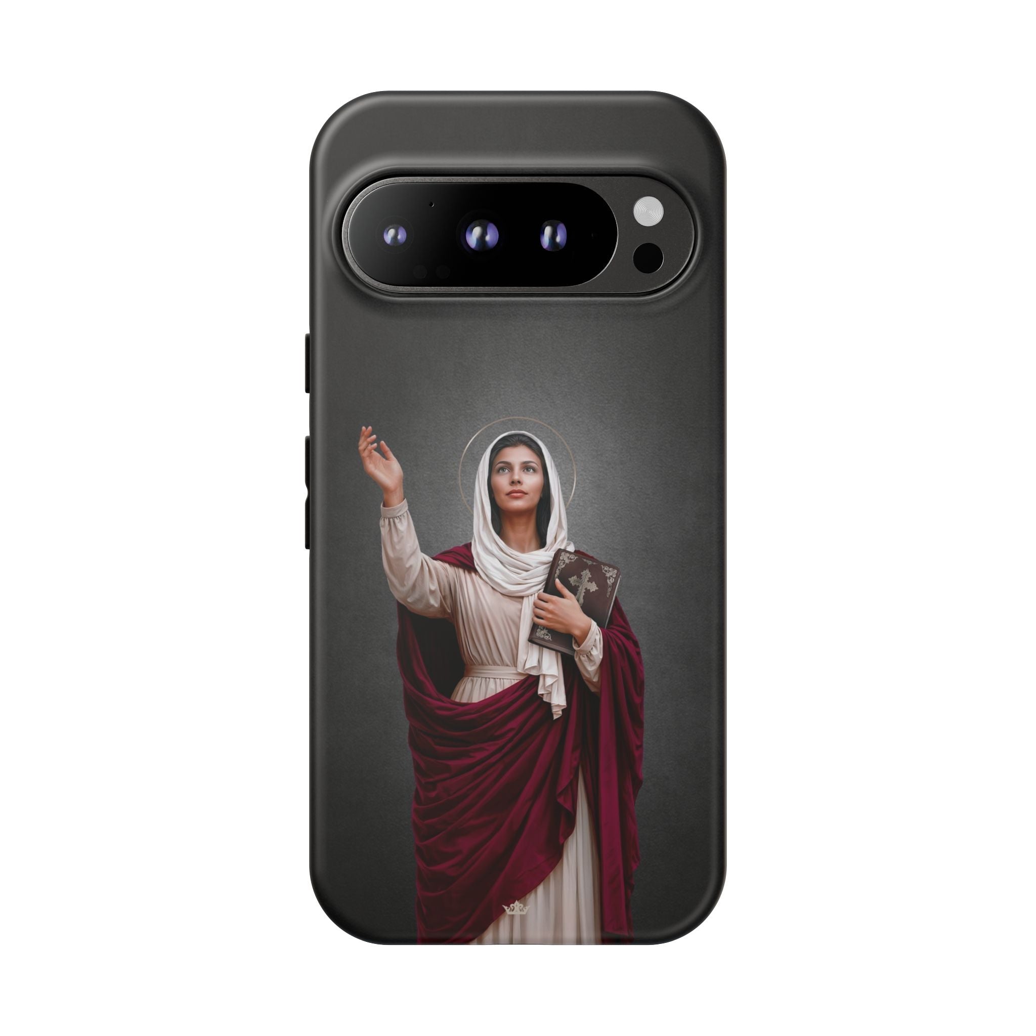 St. Monica Hard Phone Case (Dark) - Venxara
