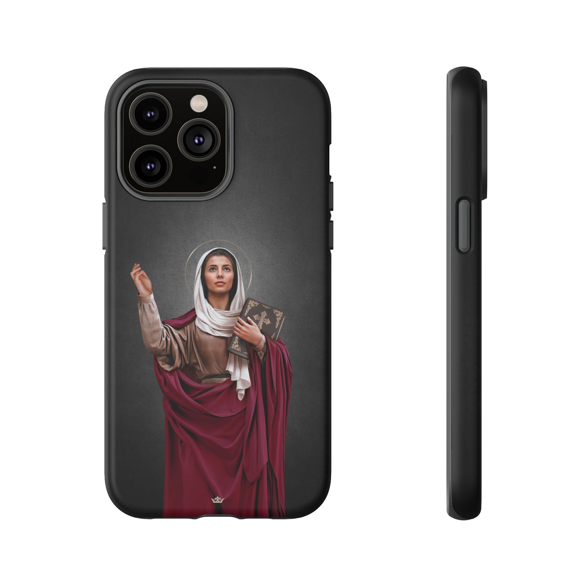 St. Monica Hard Phone Case (Dark) - VENXARA®