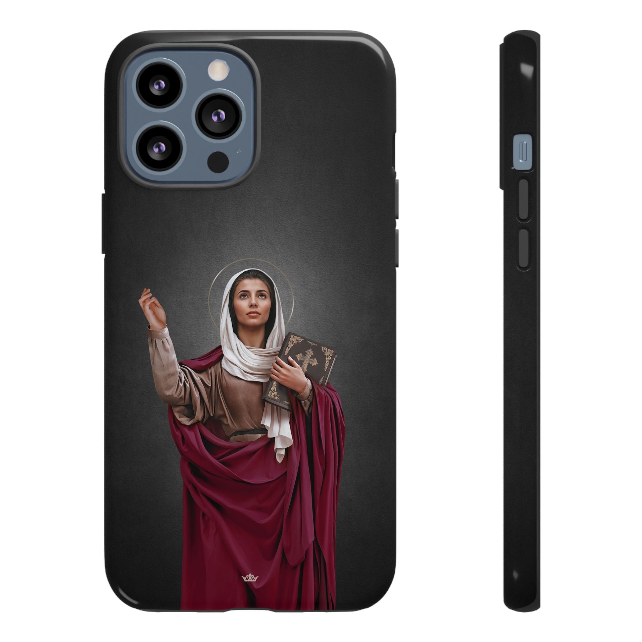 St. Monica Hard Phone Case (Dark) - VENXARA®