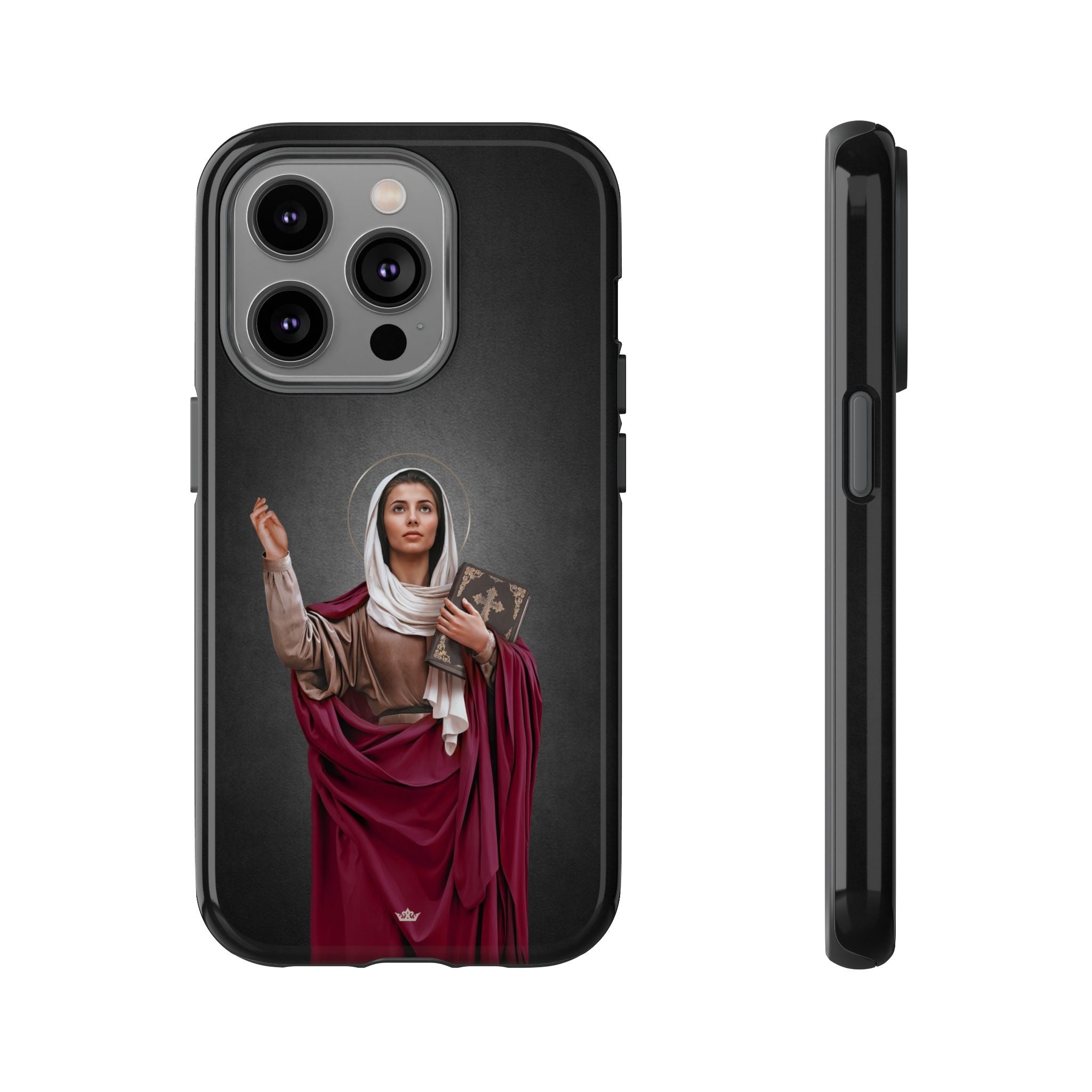 St. Monica Hard Phone Case (Dark) - VENXARA®