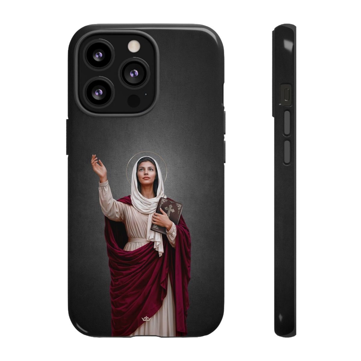 St. Monica Hard Phone Case (Dark) Copyright VENXARA