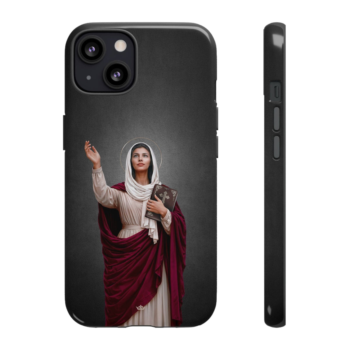 St. Monica Hard Phone Case (Dark) Copyright VENXARA
