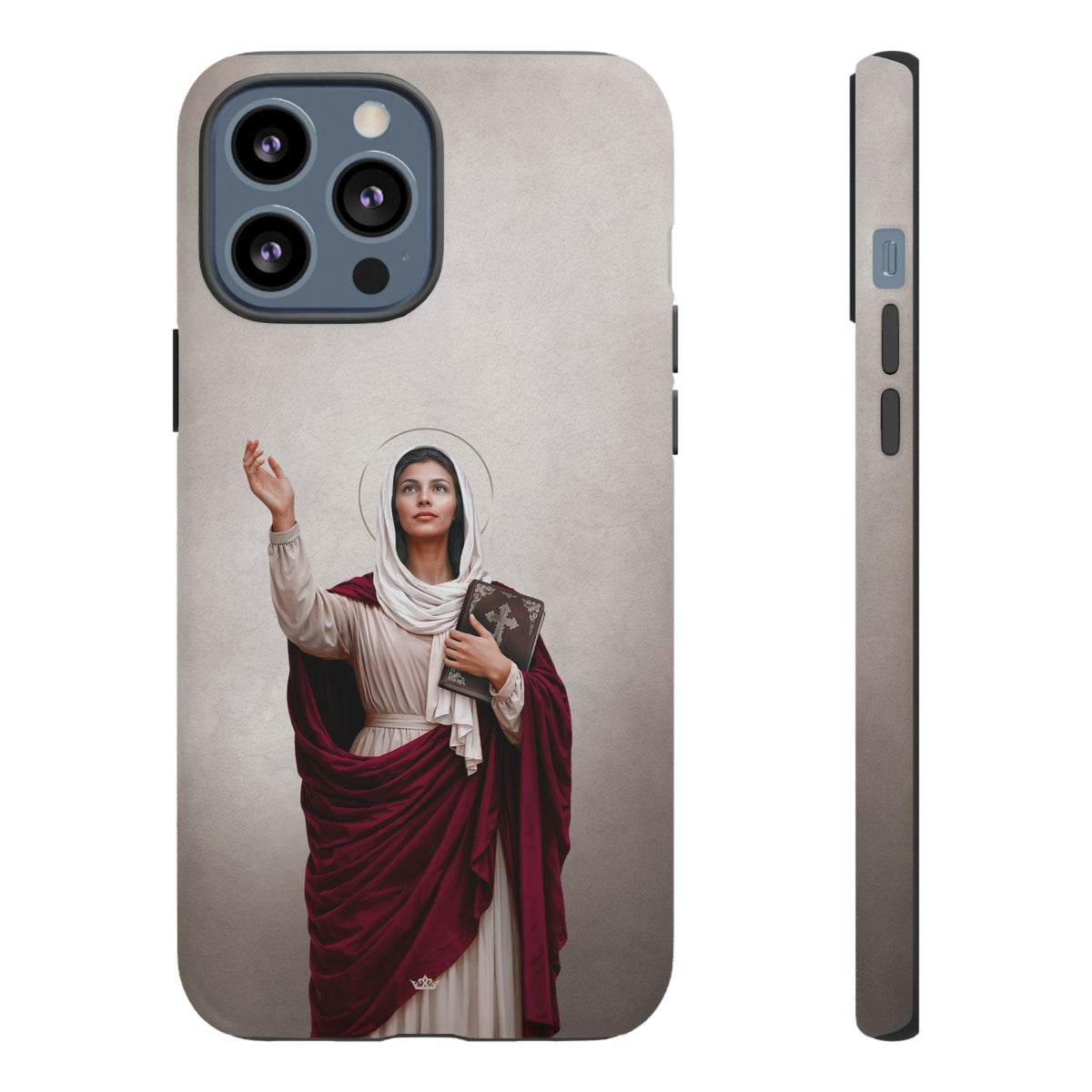 St. Monica Hard Phone Case (Light) Copyright VENXARA