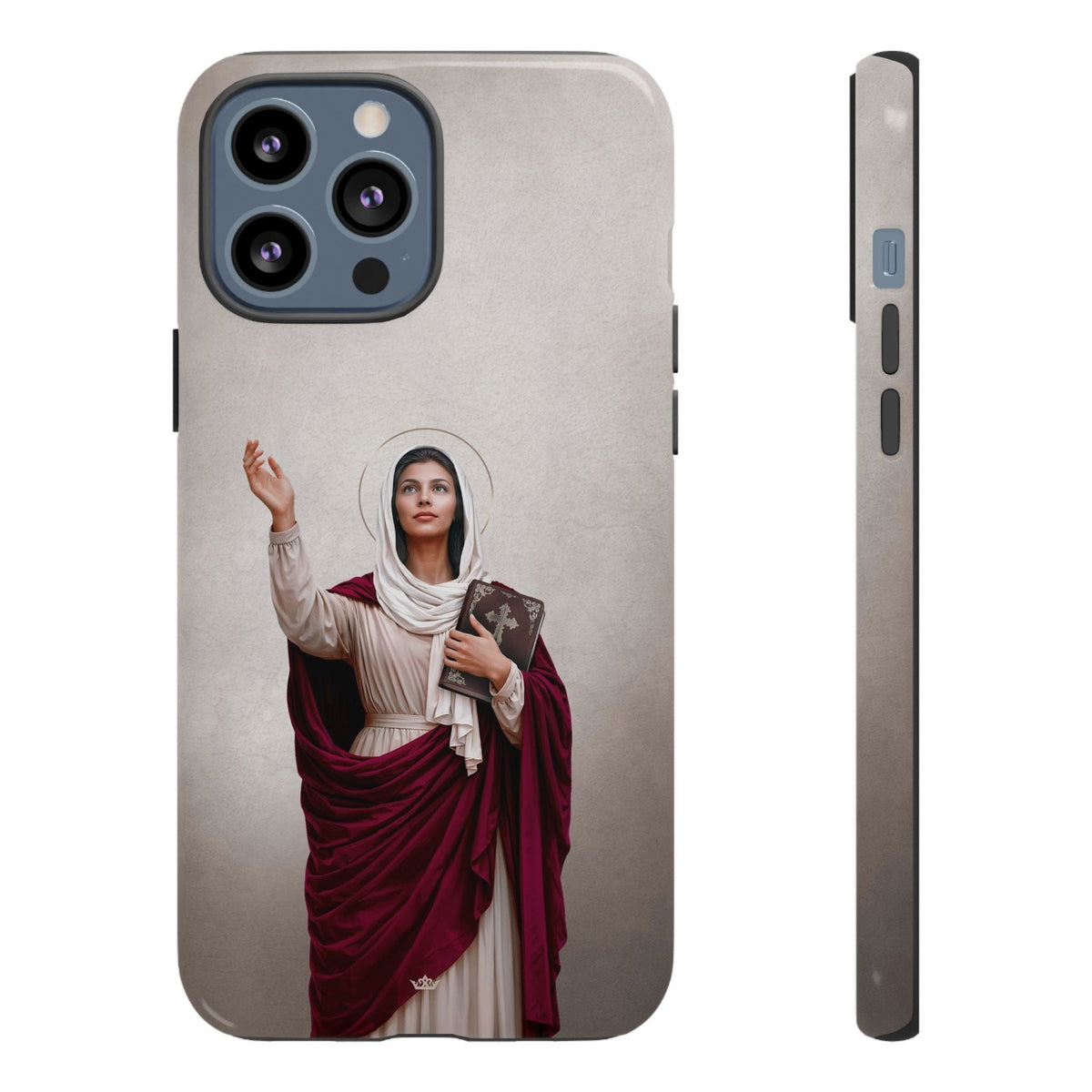 St. Monica Hard Phone Case (Light) Copyright VENXARA