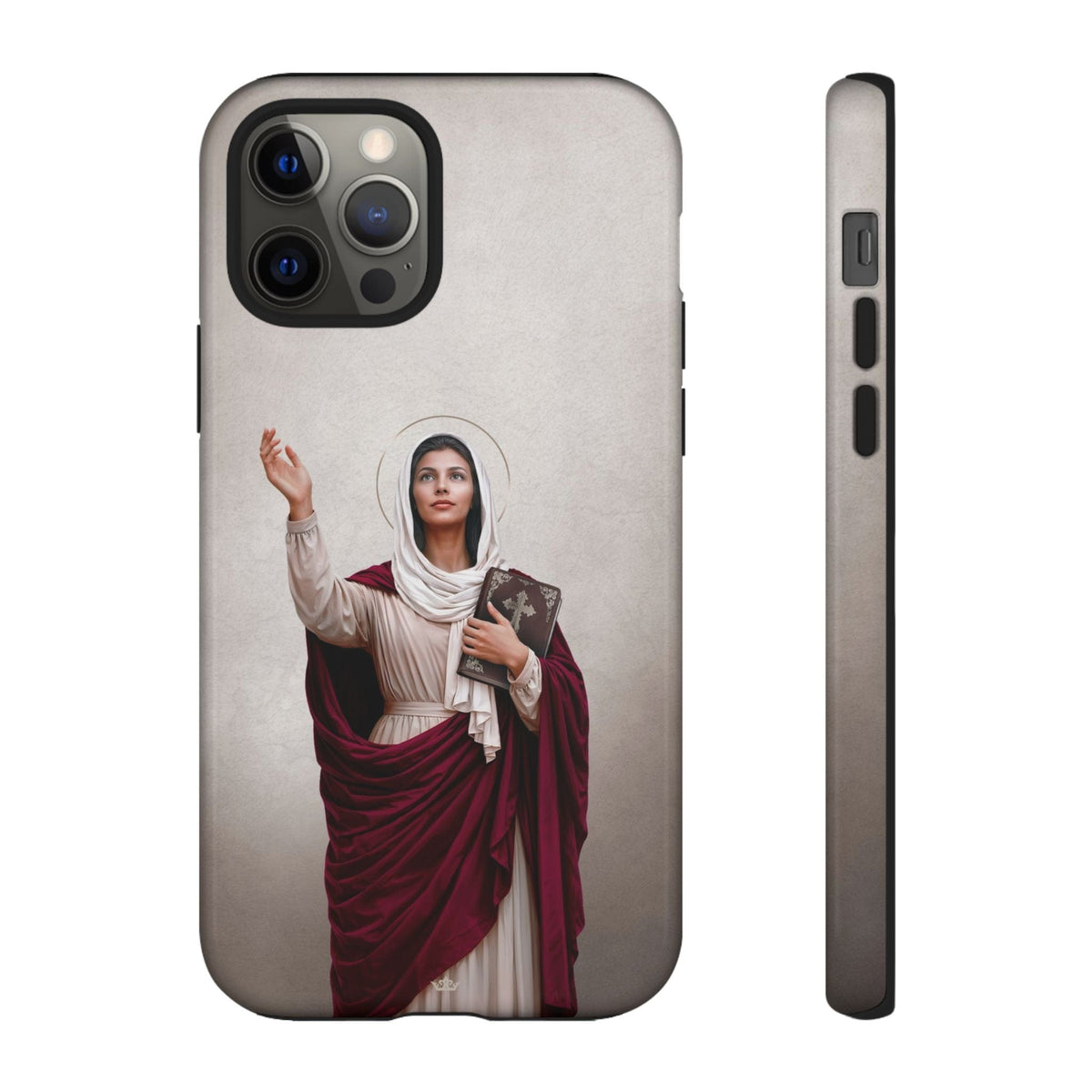 St. Monica Hard Phone Case (Light) Copyright VENXARA