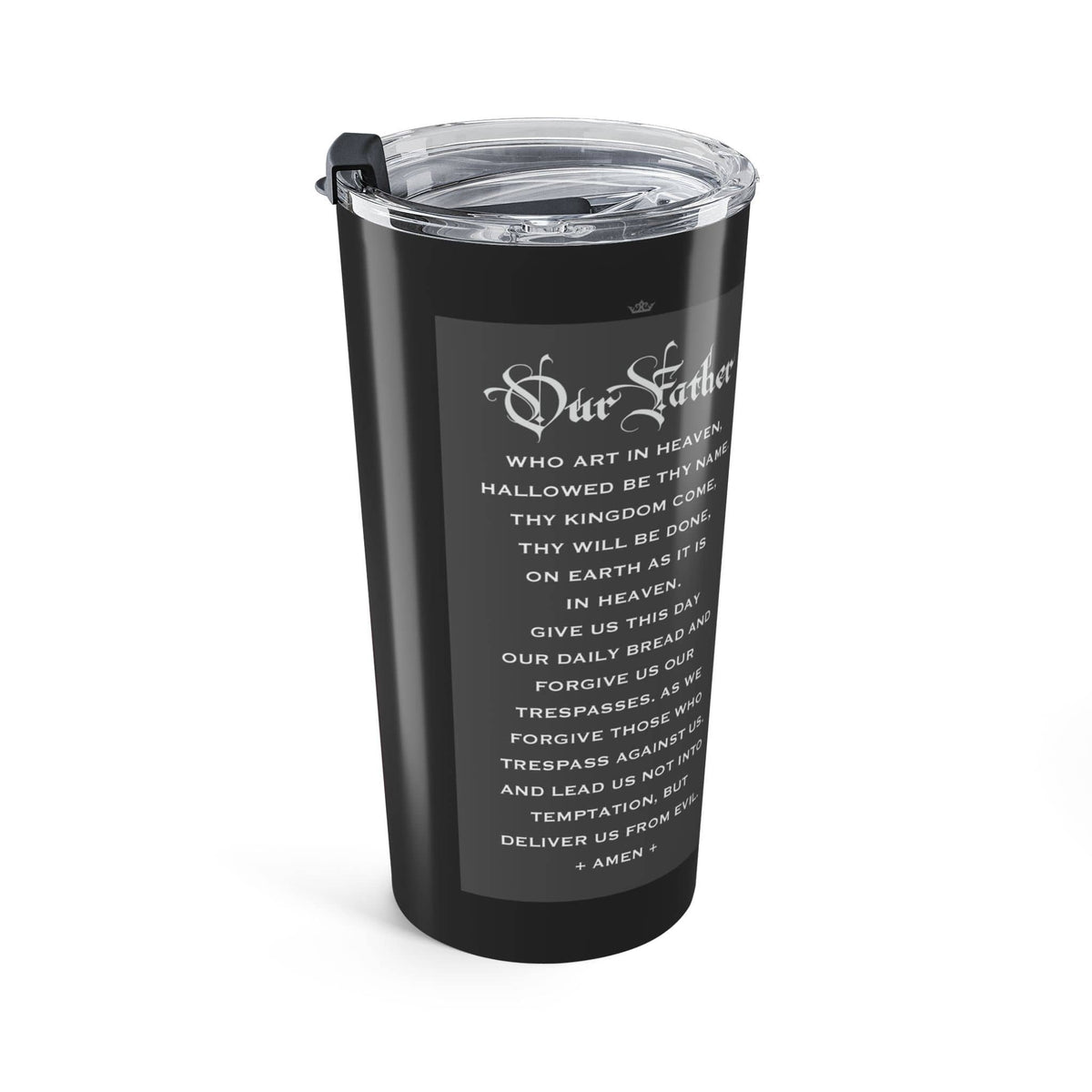 St. Monica Lord's Prayer Tumbler (Ash 20 oz) Copyright VENXARA