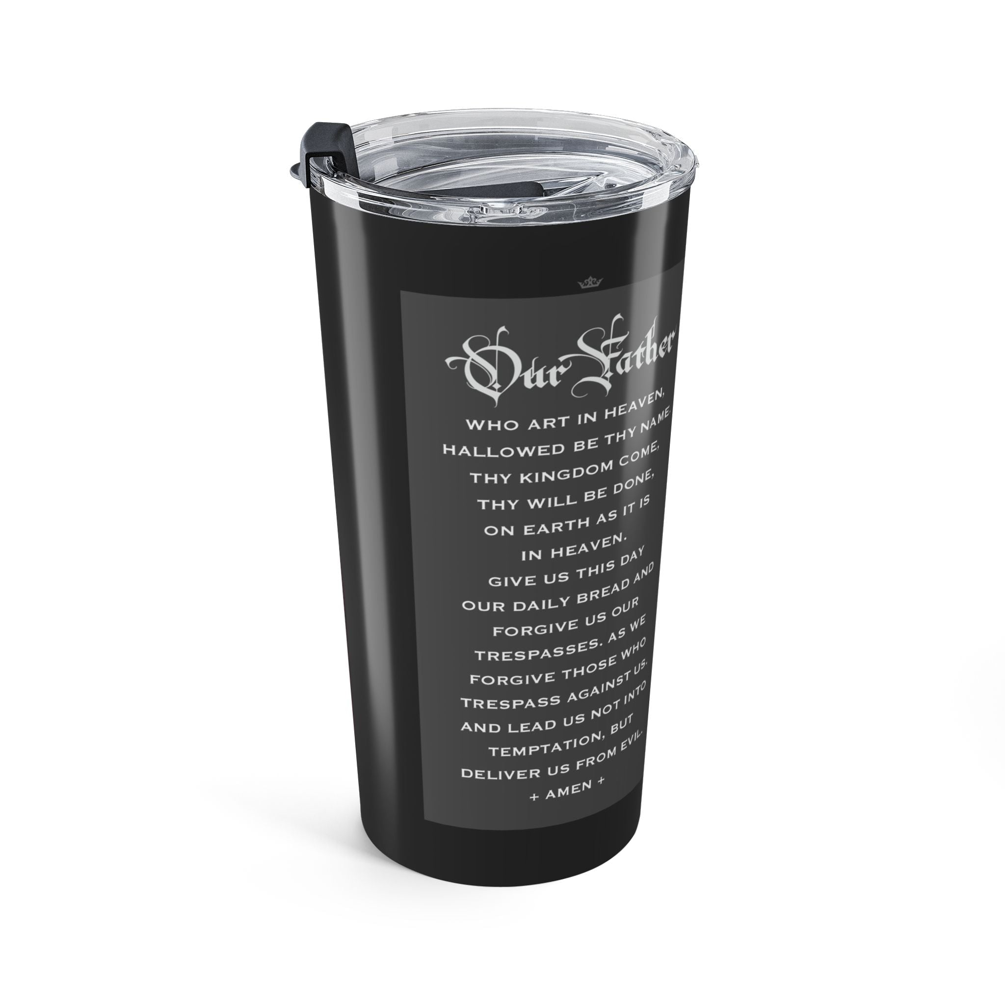 St. Monica Lord's Prayer Tumbler (Ash 20 oz) - Venxara