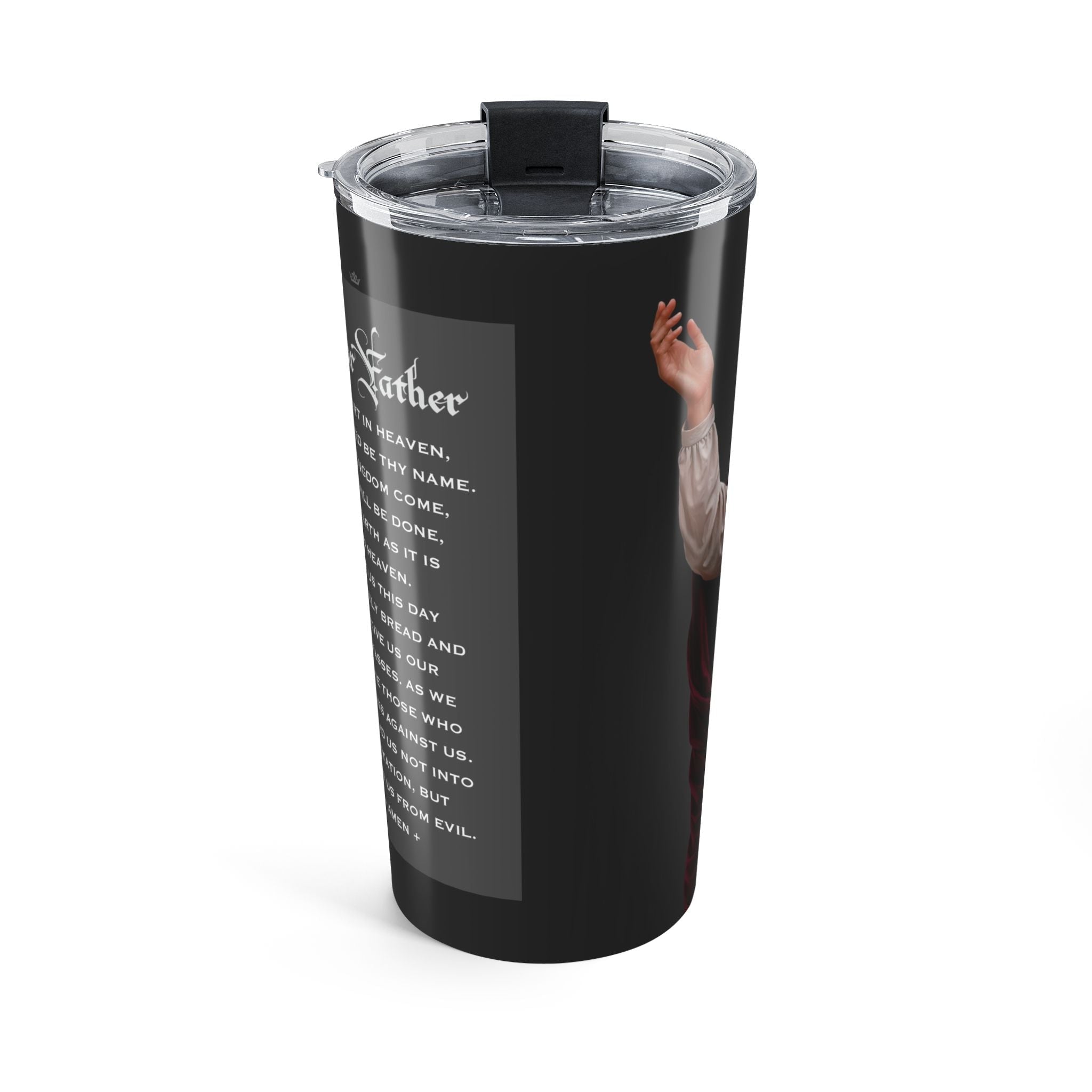 St. Monica Lord's Prayer Tumbler (Ash 20 oz) - Venxara