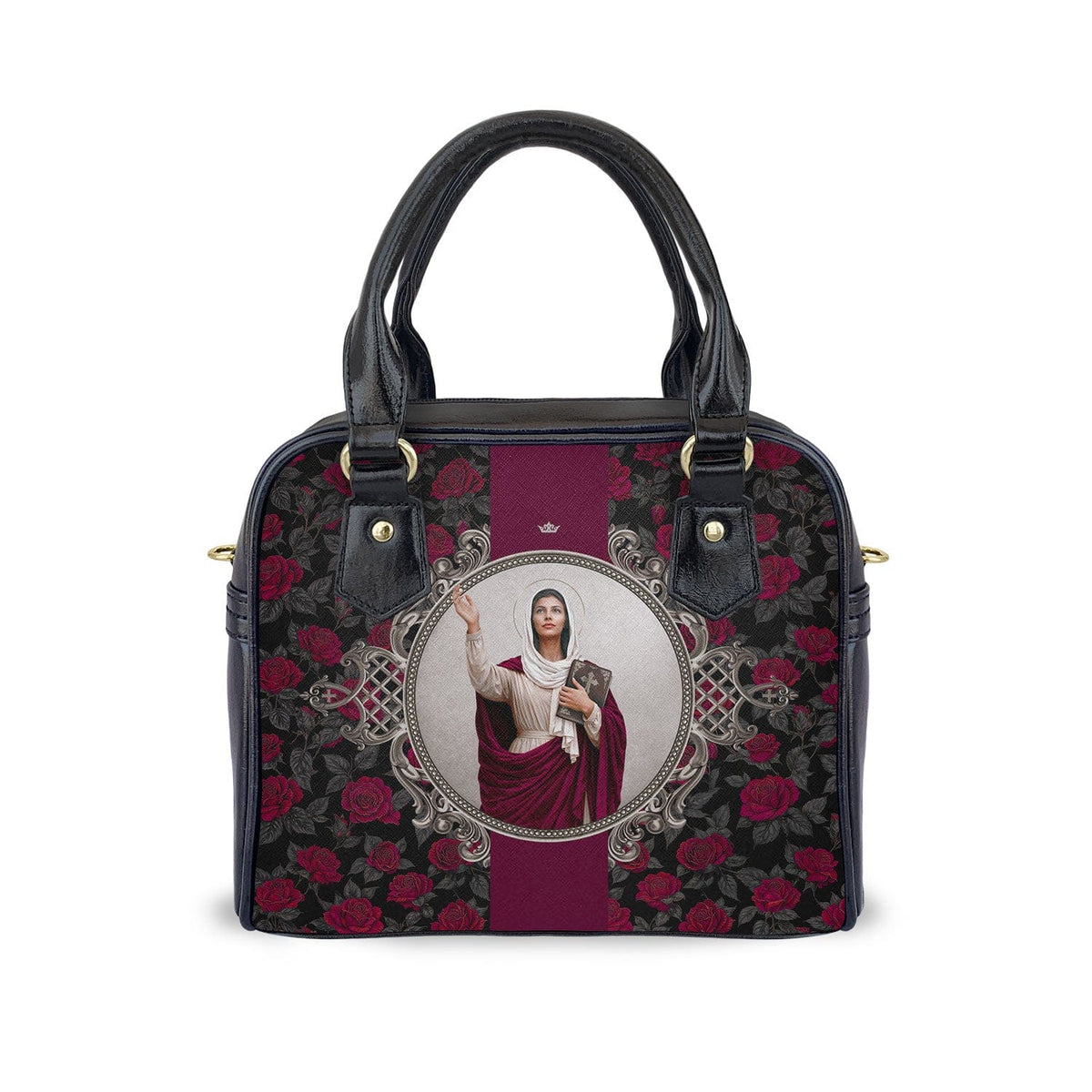 St. Monica Medallion Handbag (Roses) Copyright VENXARA