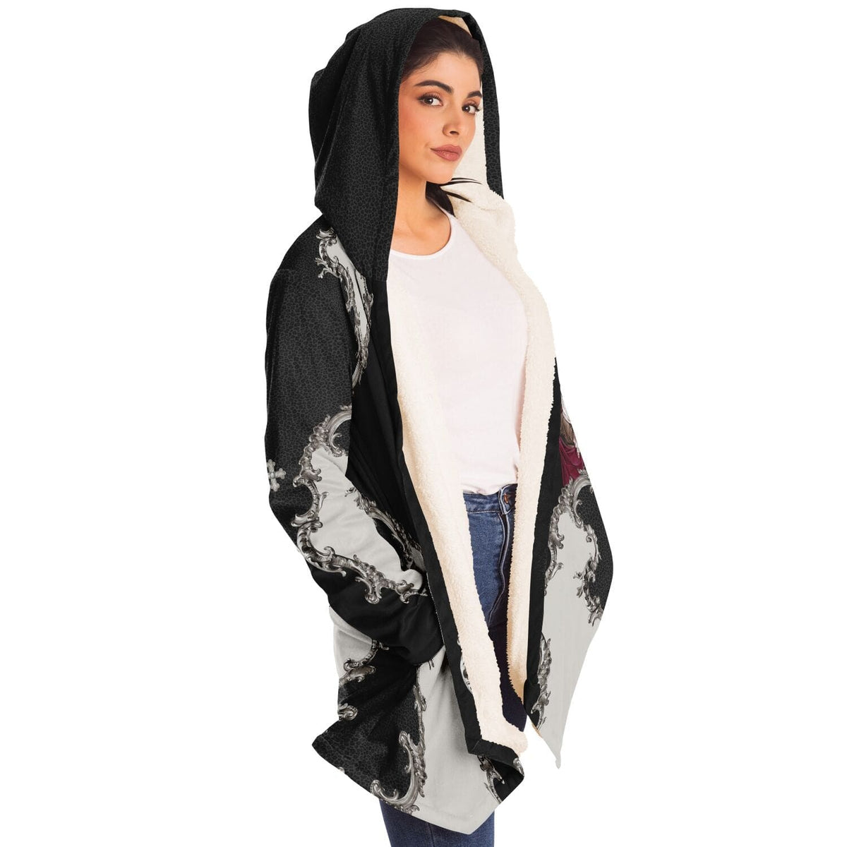 St. Monica Microfleece Cloak (Baroque Leopard) Copyright VENXARA