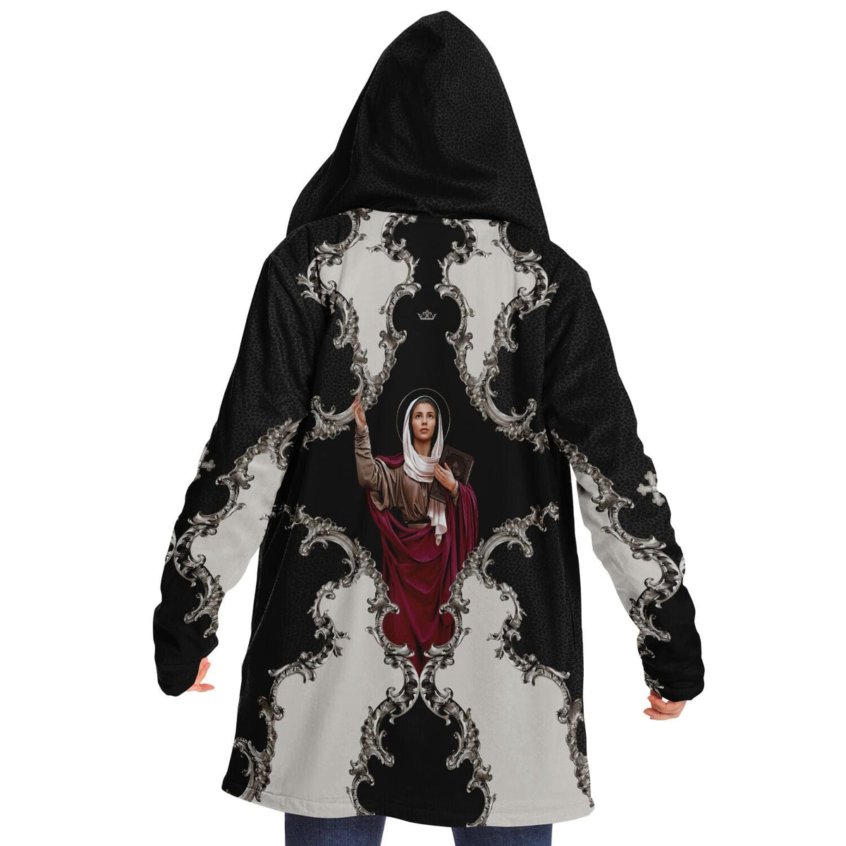 St. Monica Microfleece Cloak (Baroque Leopard) Copyright VENXARA