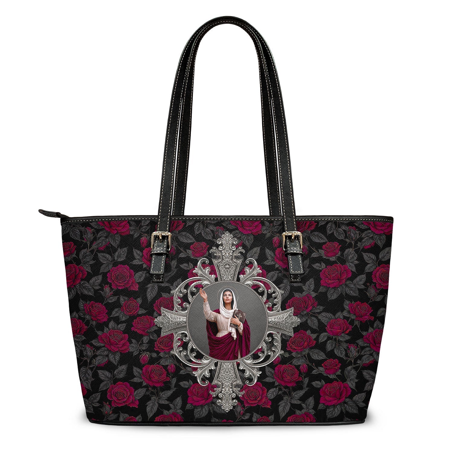St. Monica Tote Bag (Roses) - VENXARA