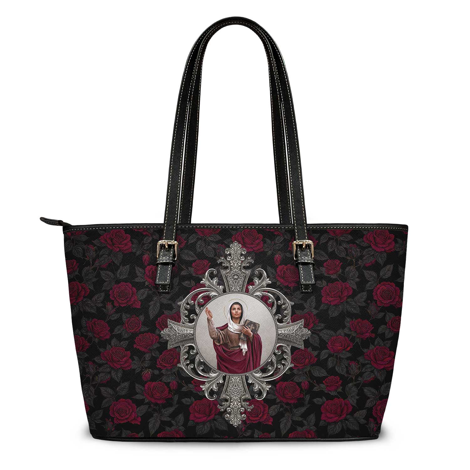 St. Monica Tote Bag (Roses) - VENXARA®