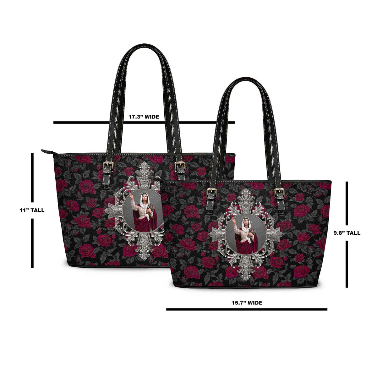 St. Monica Tote Bag (Roses) Copyright VENXARA