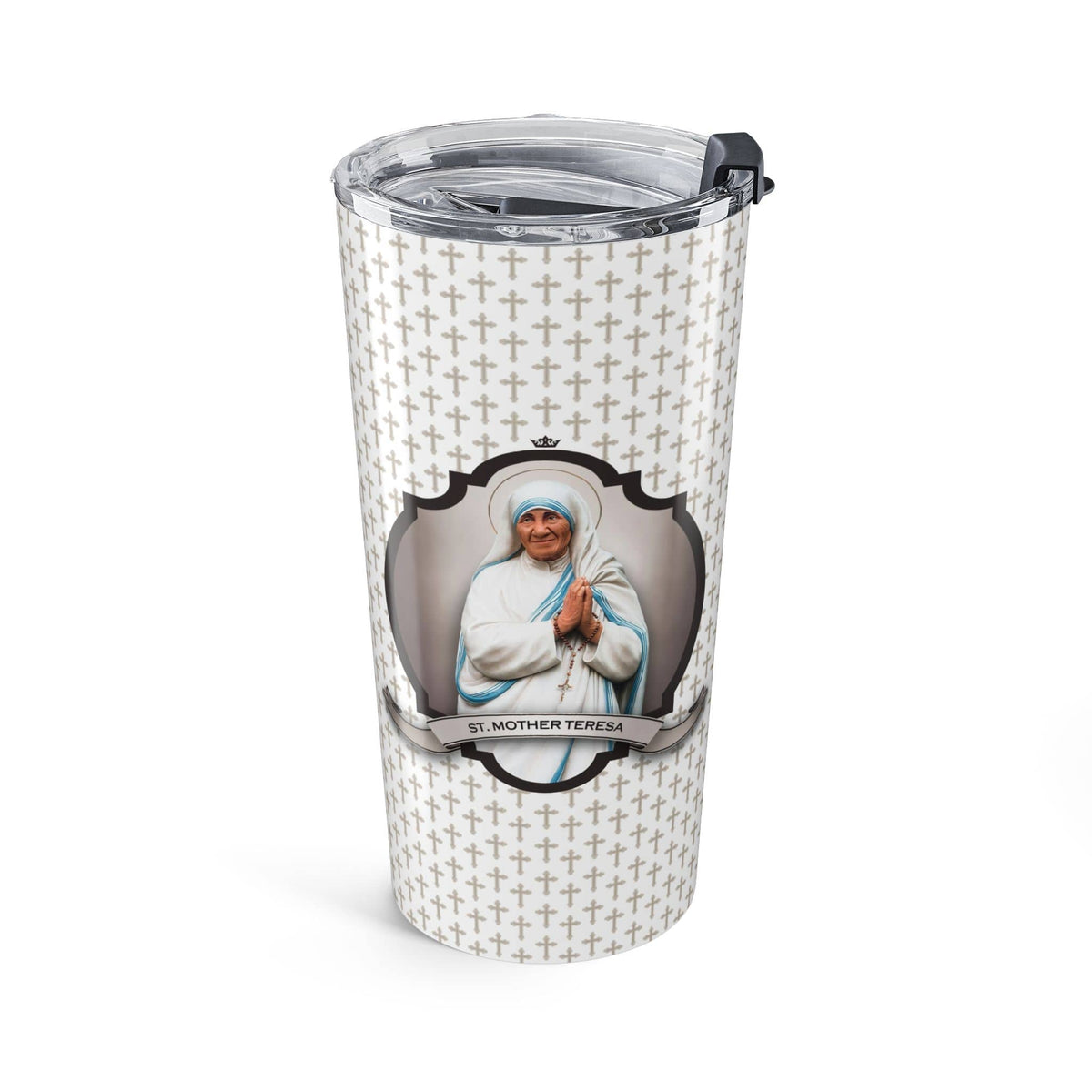 St. Mother Teresa Tumbler (Crosses 20 oz) Copyright VENXARA