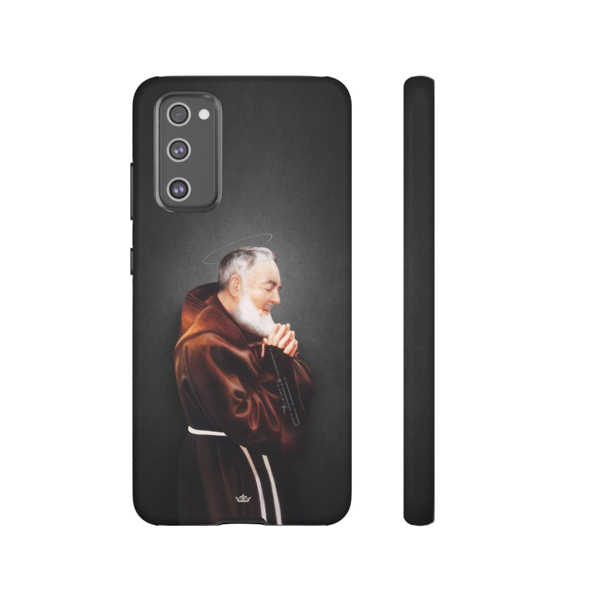 St. Padre Pio Hard Phone Case (Dark) - VENXARA®