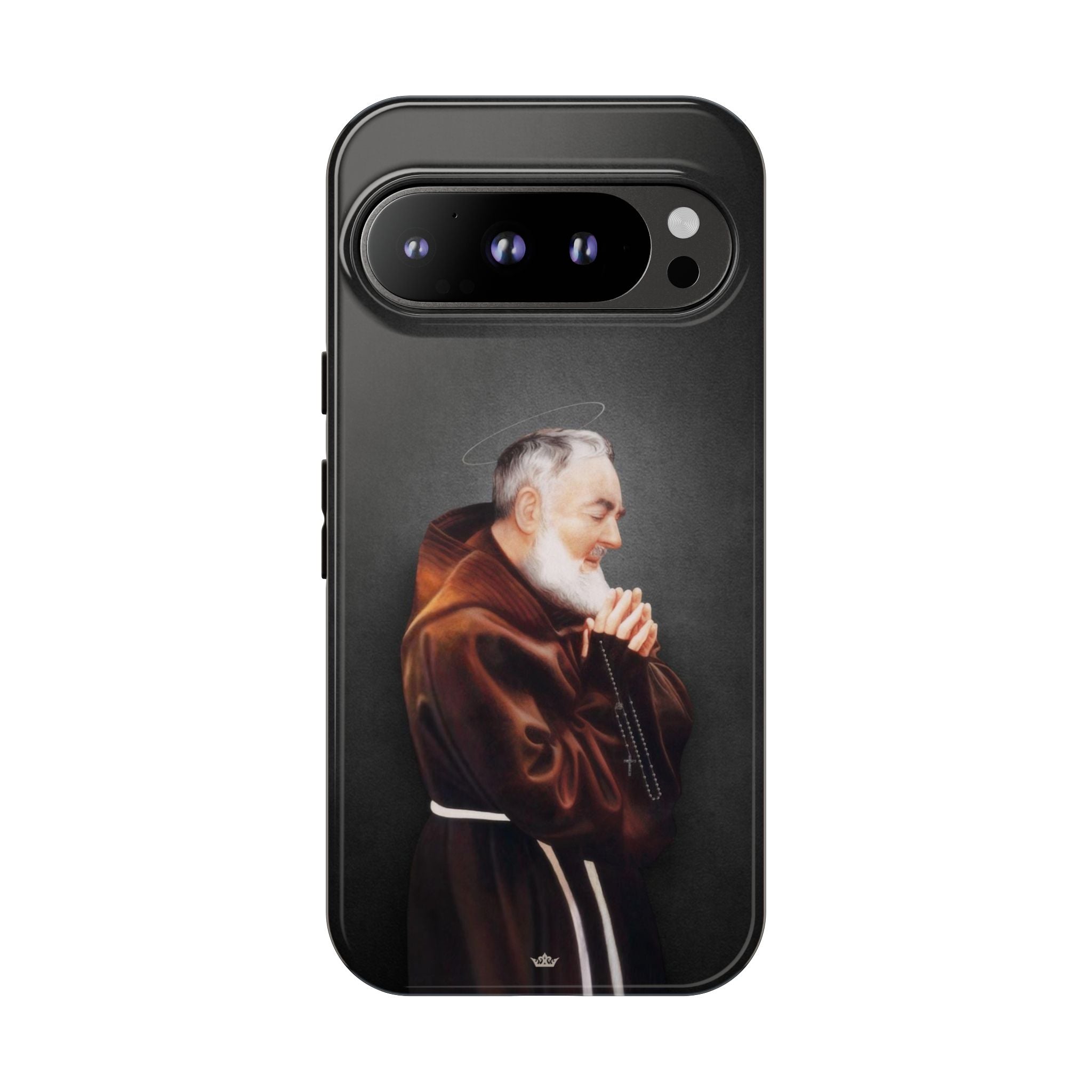 St. Padre Pio Hard Phone Case (Dark) - VENXARA®
