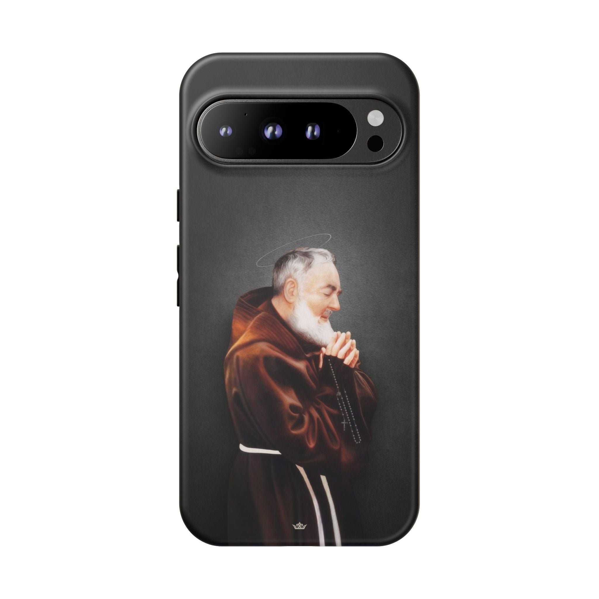 St. Padre Pio Hard Phone Case (Dark) - VENXARA®